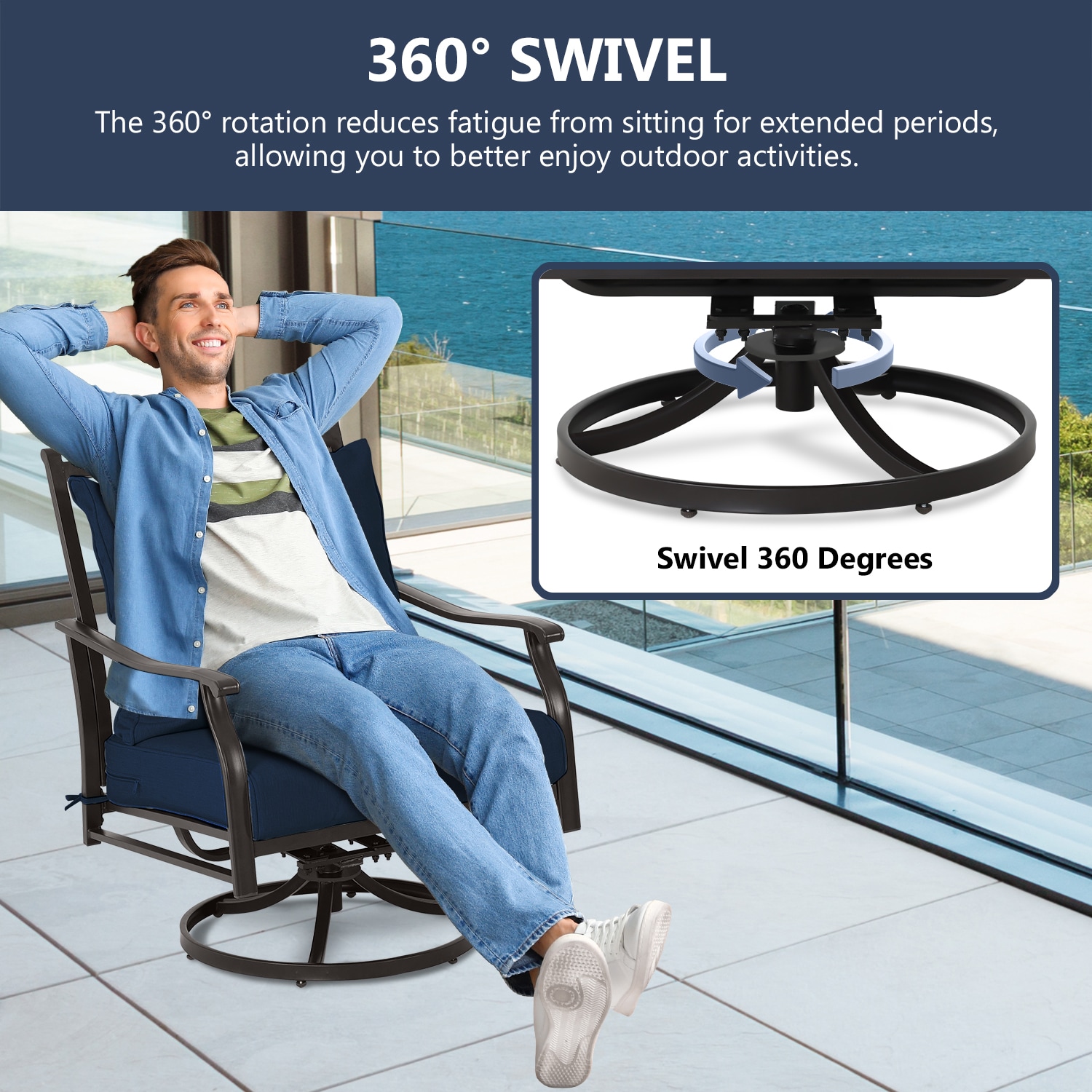 Aoodor A280-PDEBN Patio-Chairs - View #4