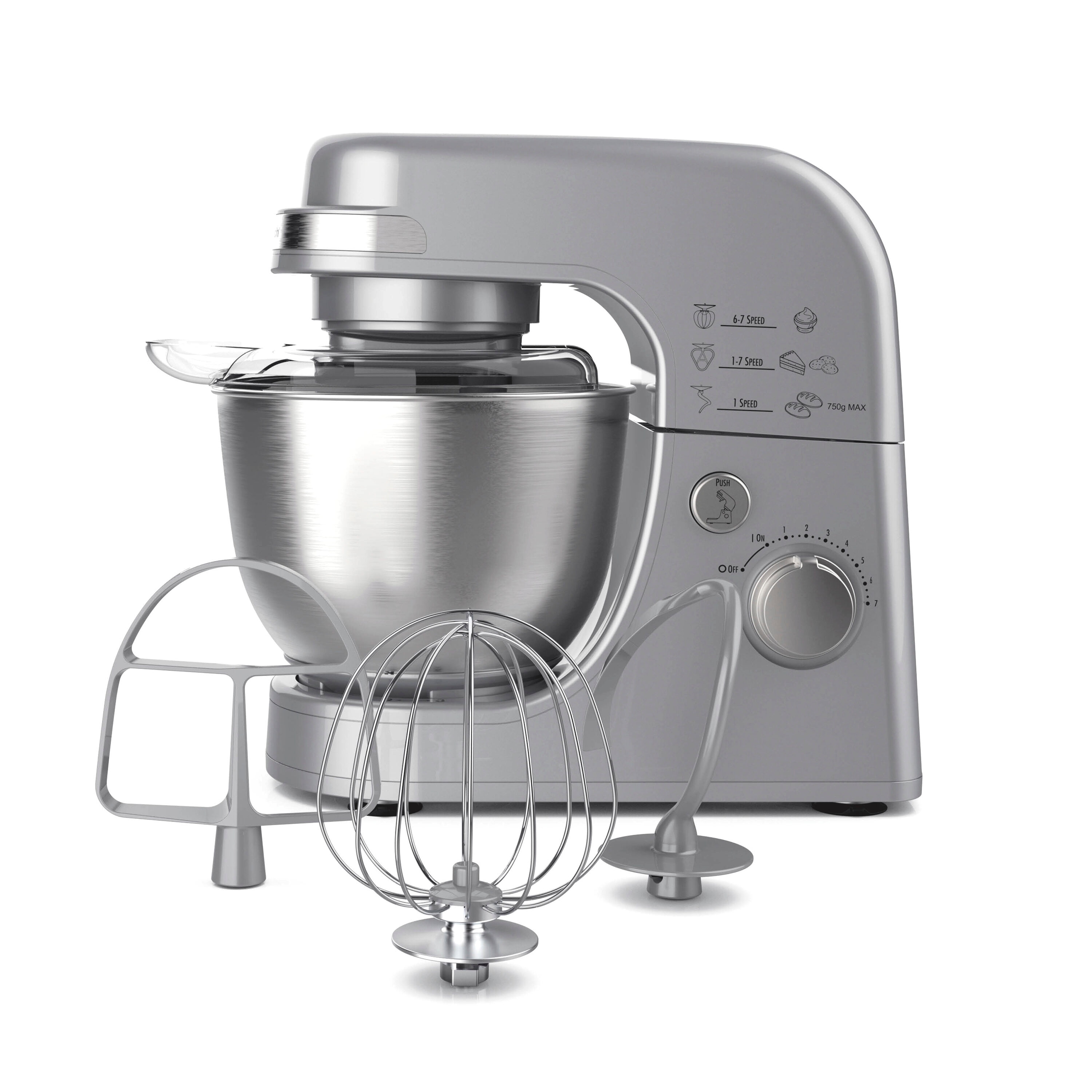 Hamilton Beach 63385 silver 4-Quarts Tilt-head Stand Mixer