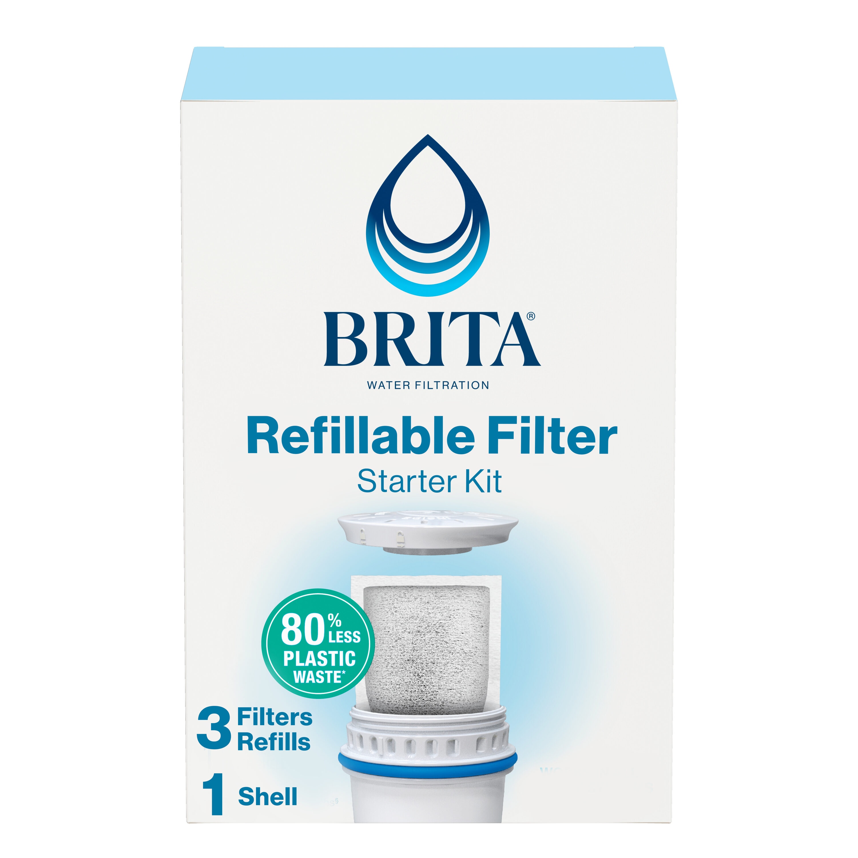 Brita 6025850876 Coconut shell carbon Pitcher Replacement Filter 4 -Pack