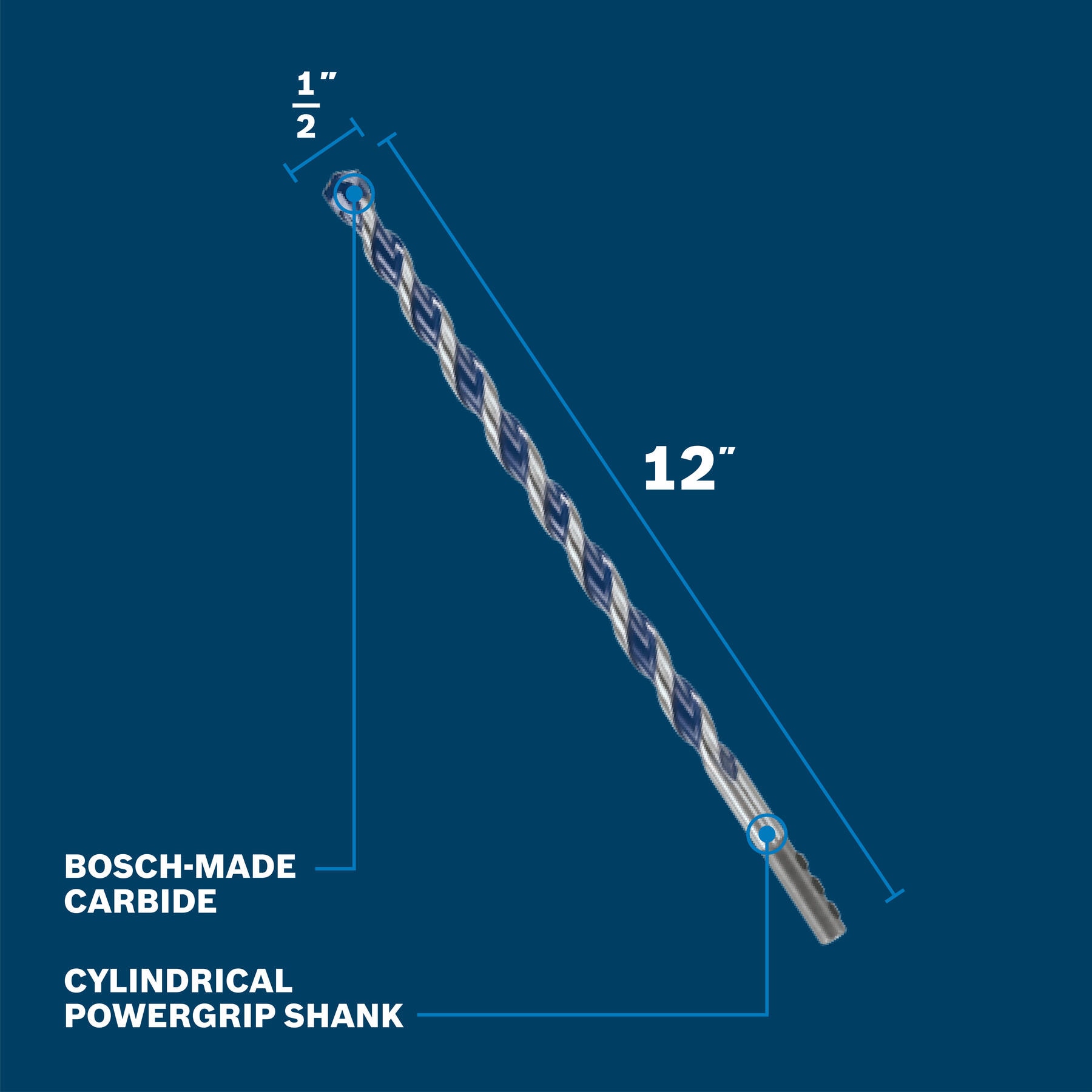 Bosch BXH13 Cement-Masonry-Drill-Bits - View #2