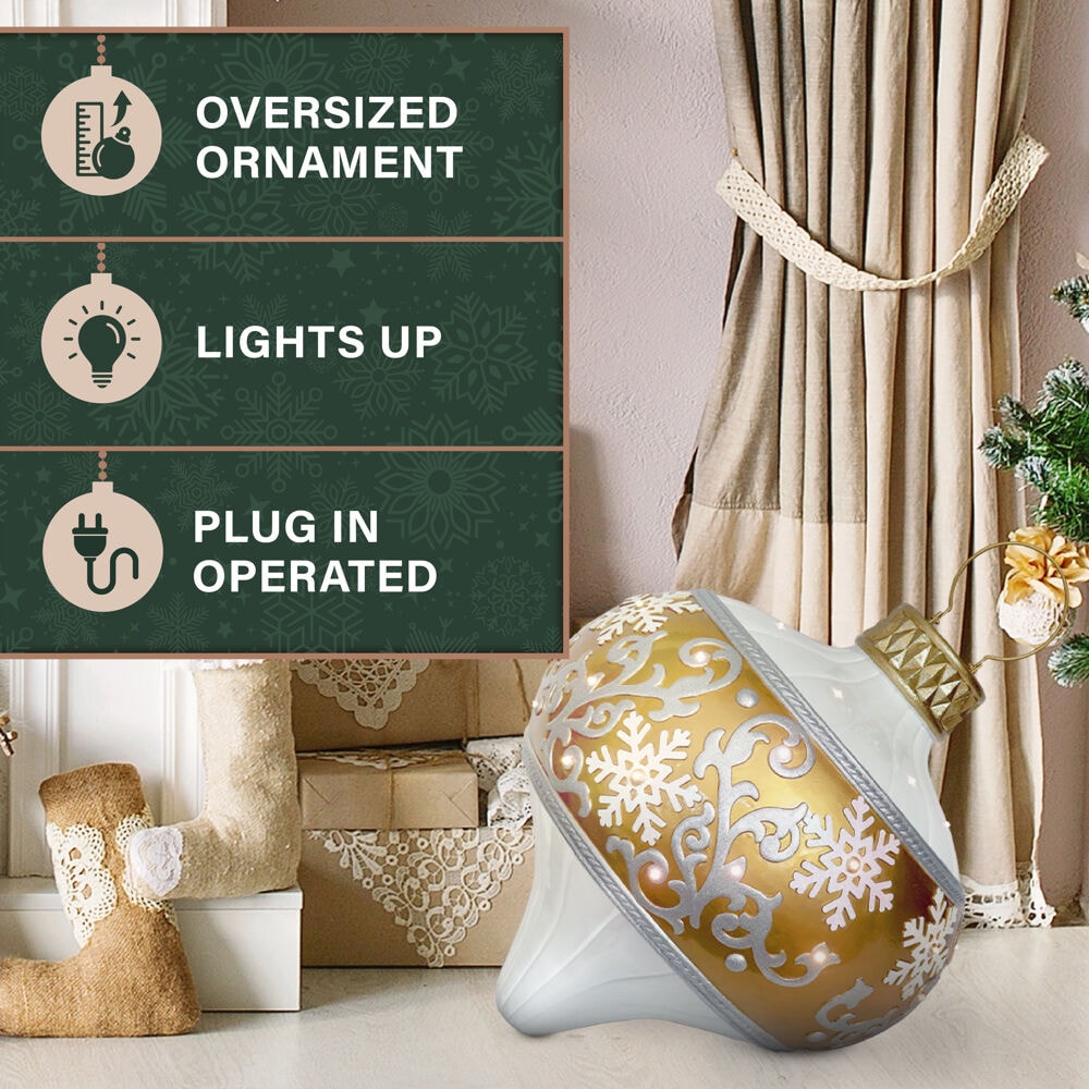 Fraser Hill Farm FFRS029-ORN1-GLD Outdoor-Christmas-Decor - View #2