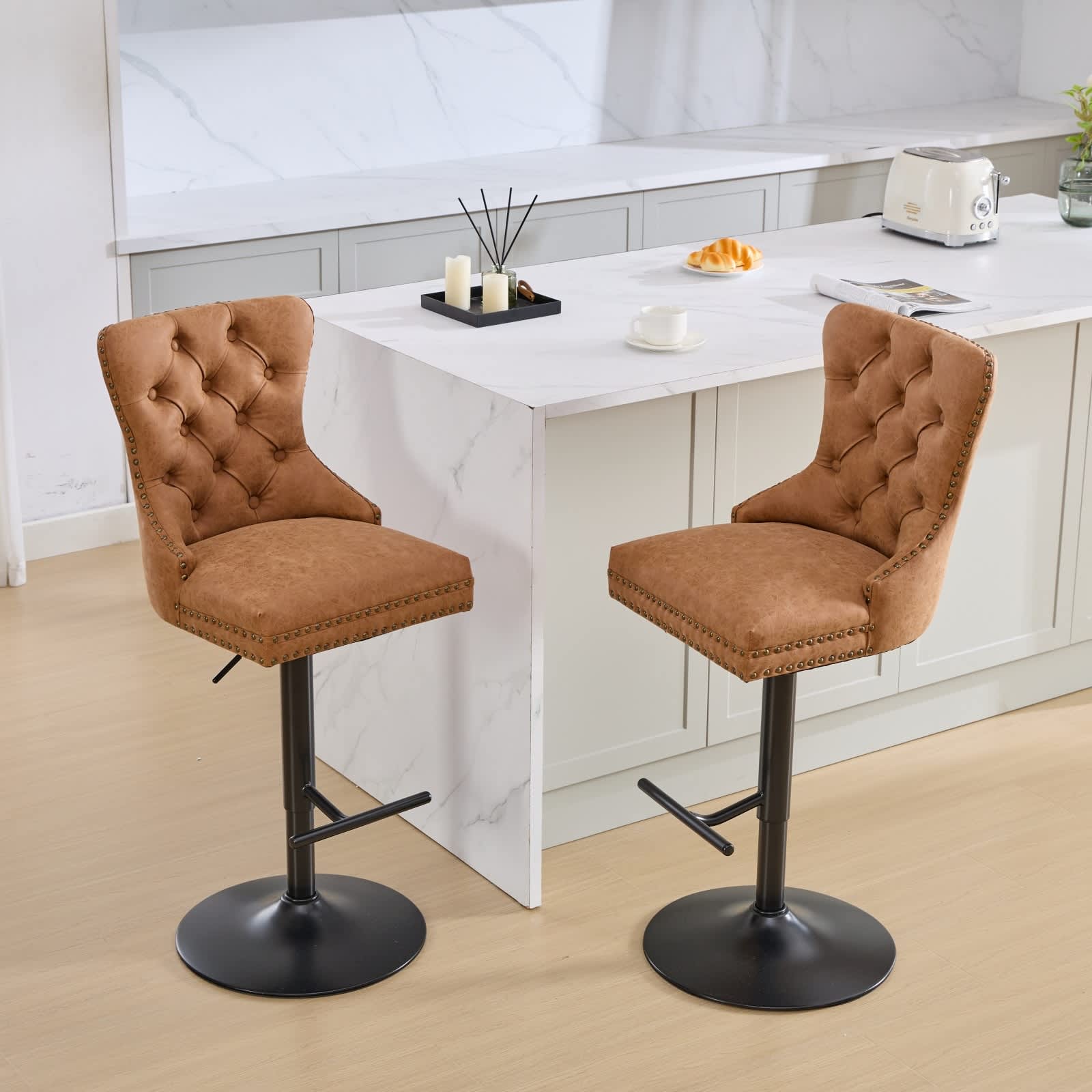 Maison Boucle LIOR-BAR-BROWN stools - View #2