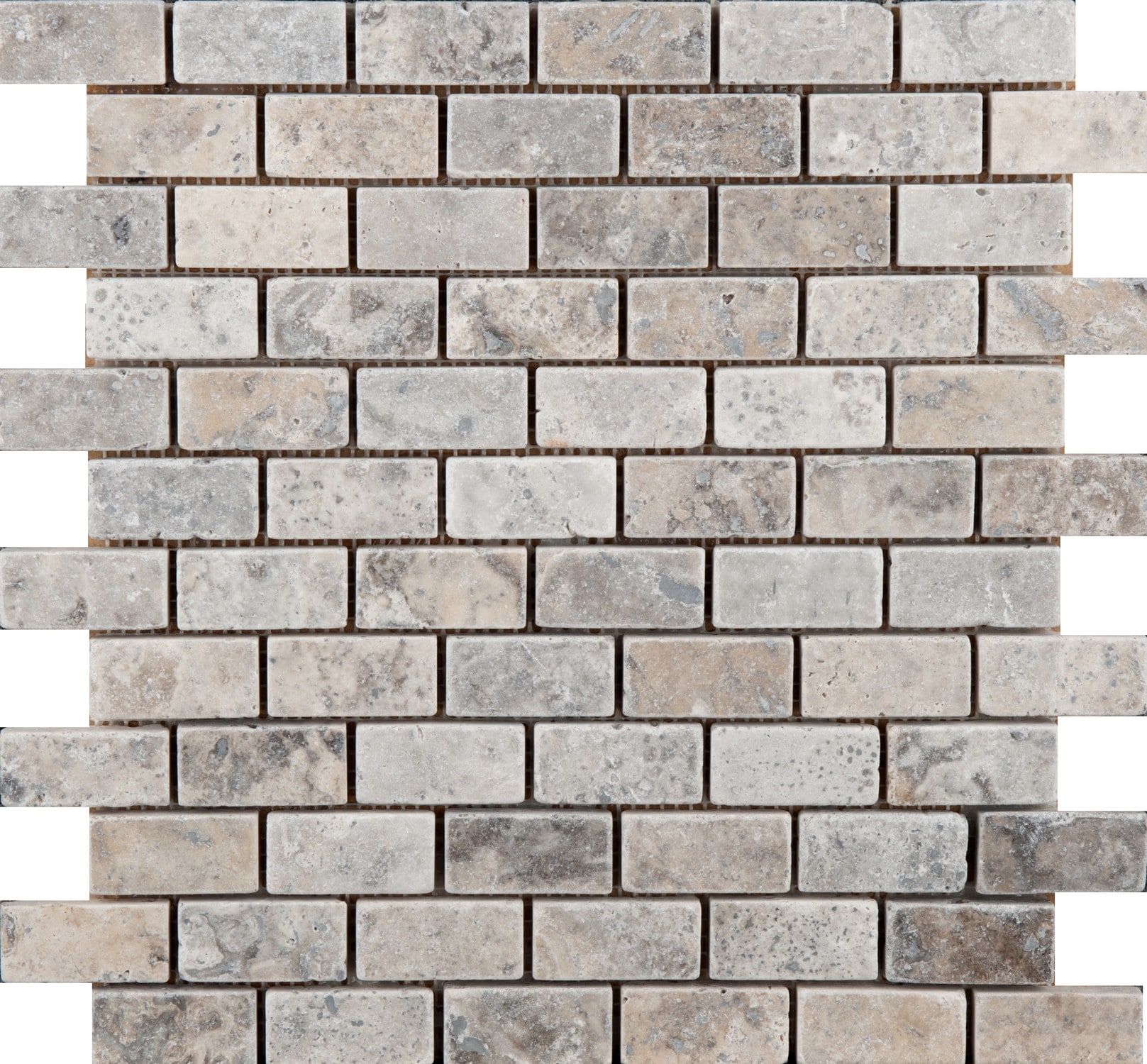 Emser ANCIENT TUMBLED Silver Natural Stone Travertine Border Tile (12-in x 12-in)