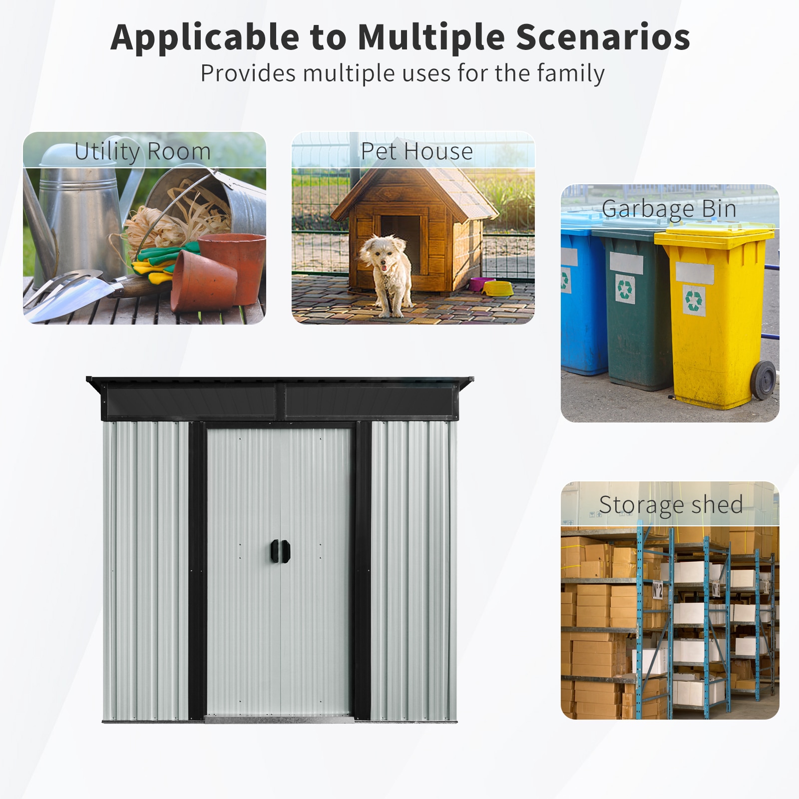 Xspracer ML-OS285WP Metal-Storage-Buildings-Sheds - View #5