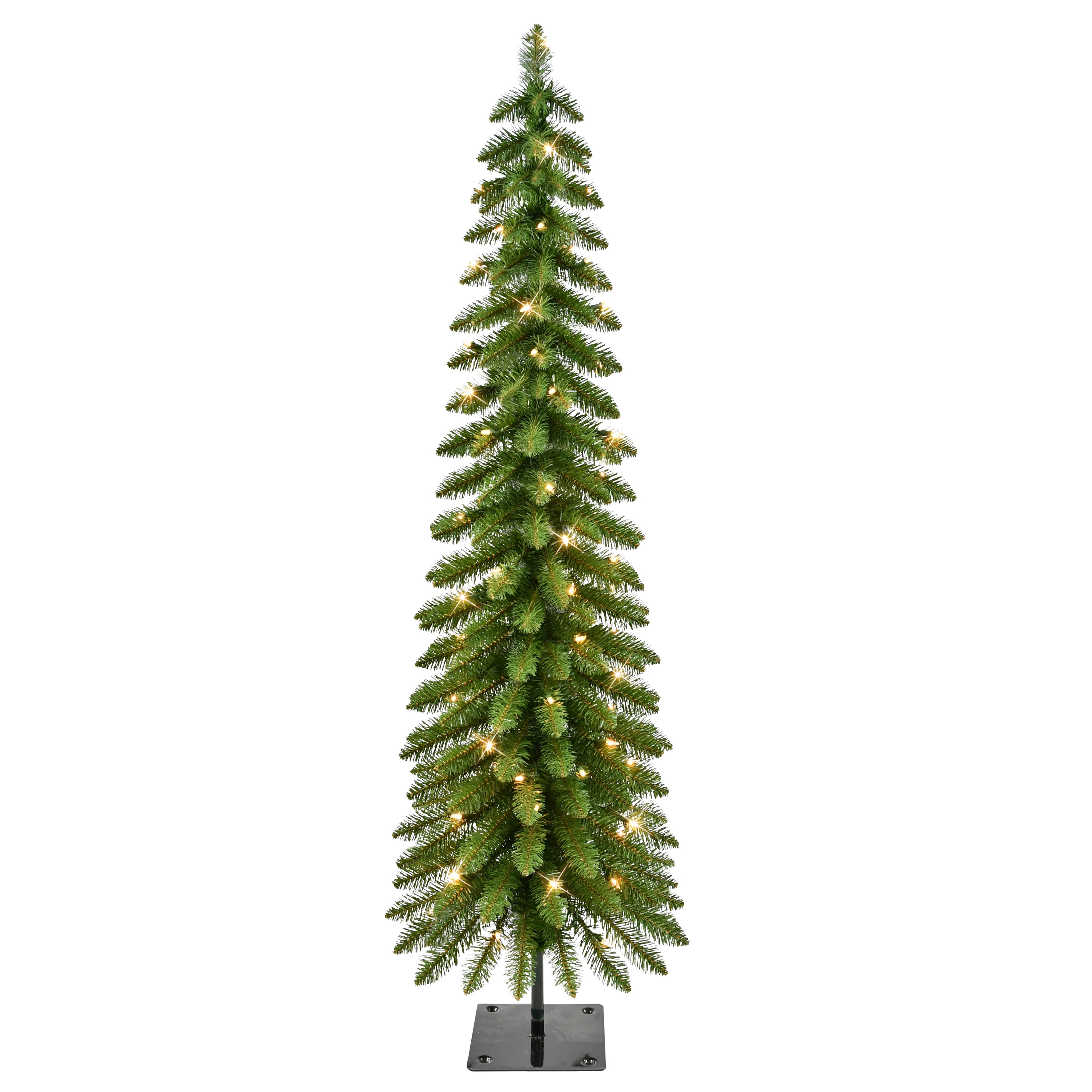 Puleo International 01063A-TP50C07 60-in Pre-Lit Christmas Tree Figurine