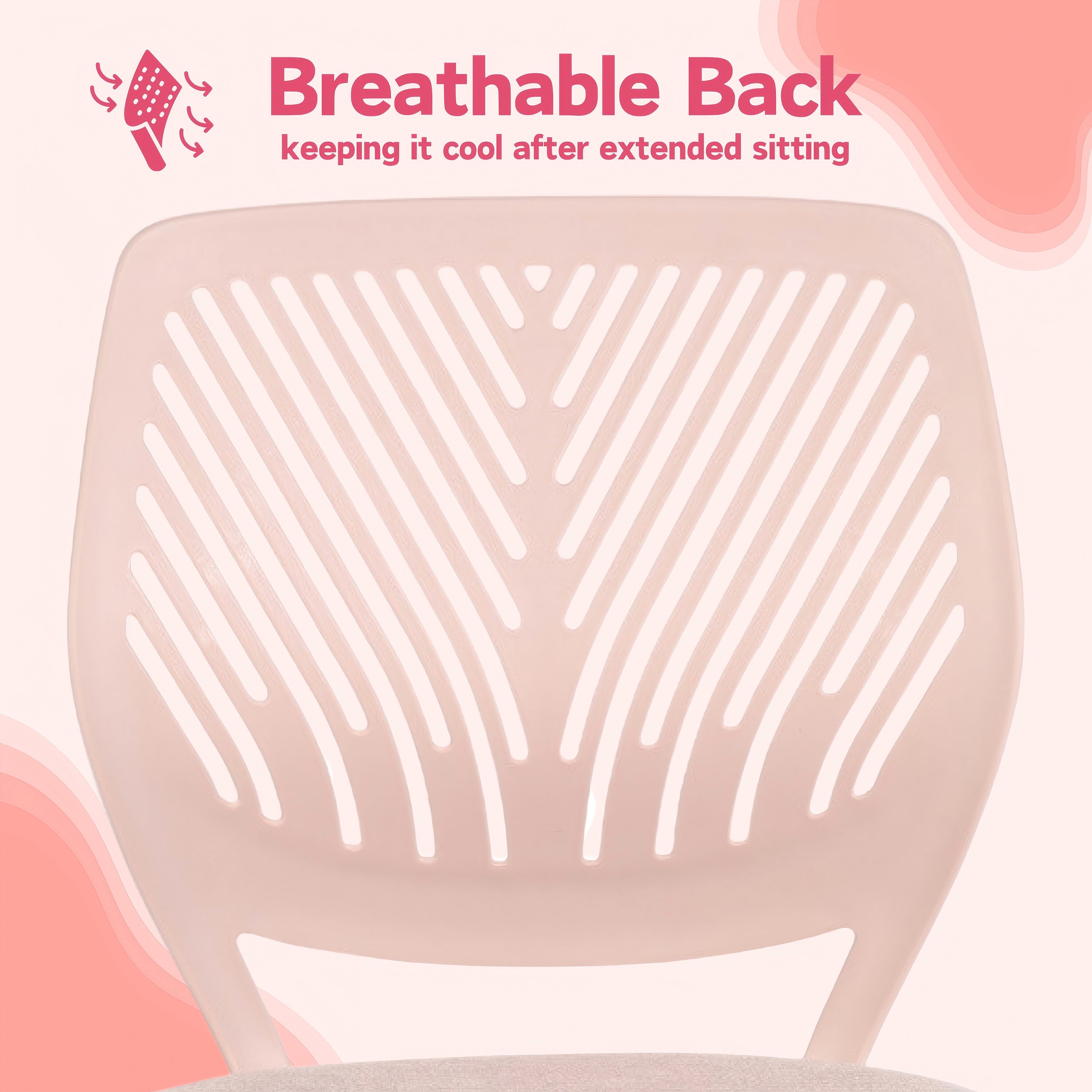 Homy Casa CARNATION PINK VNEW Office-Chairs - View #8