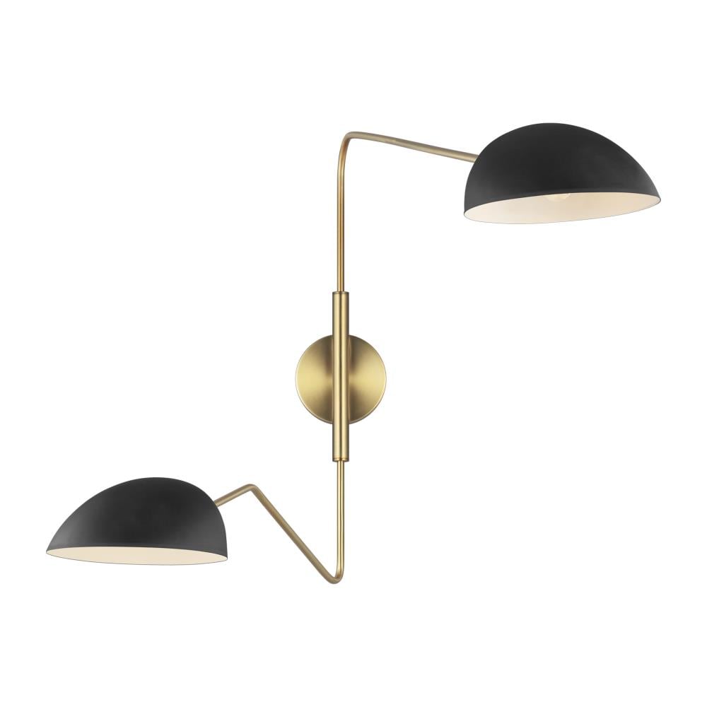 ED by Ellen DeGeneres EW1072MBK Jane 7-in W 2 -Light Multiple finishes Multiple colors Wall Sconce