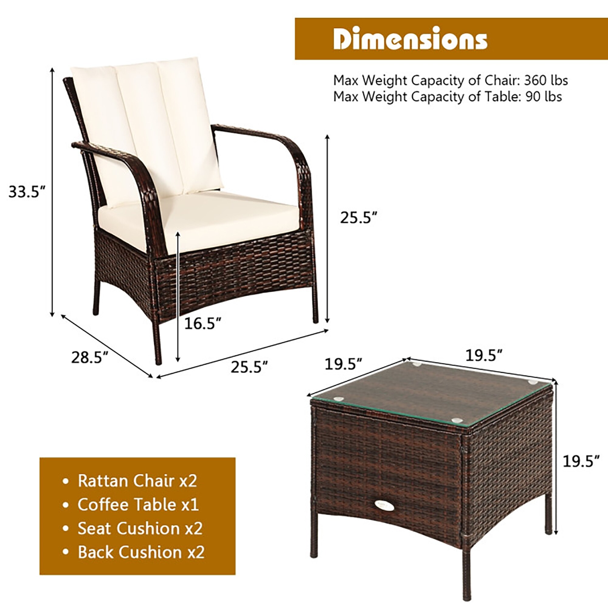 CASAINC WF-HW58621BE Patio-Conversation-Sets - View #10