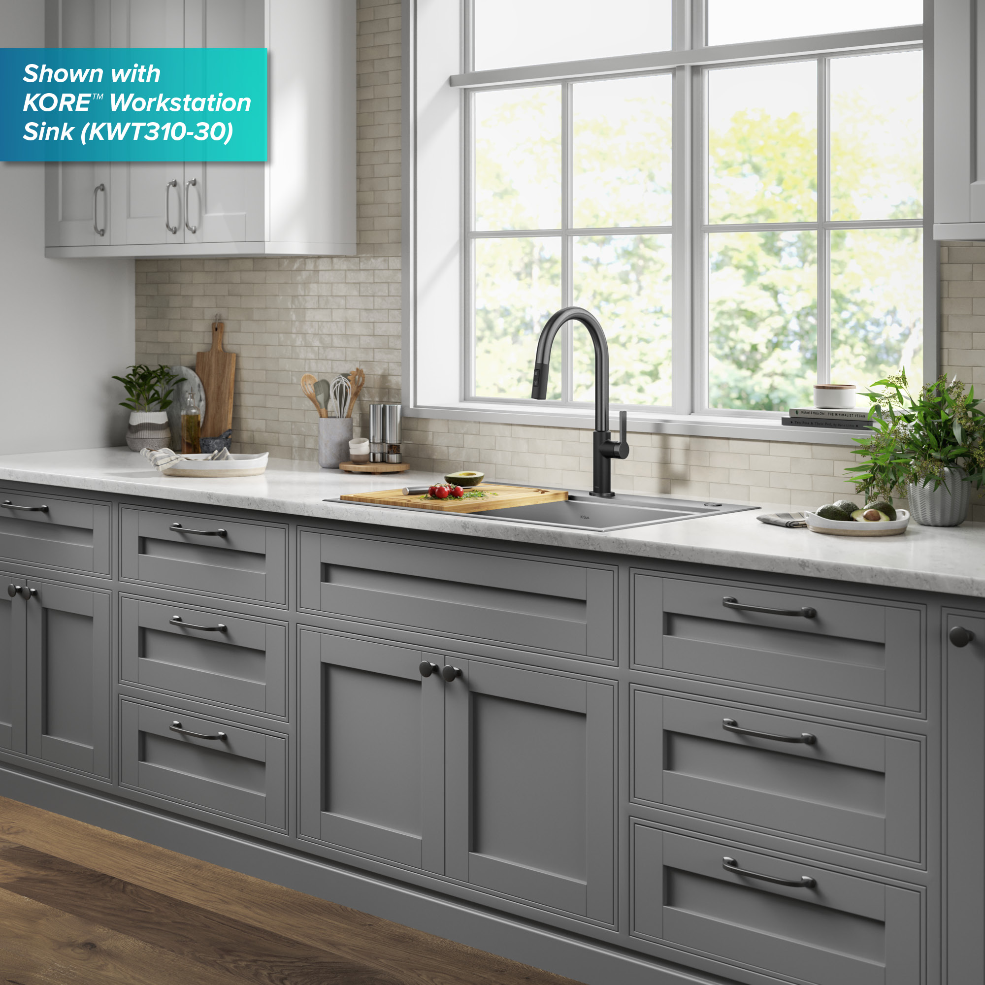Kraus KPF-2820MBSFSB Kitchen-Faucets - View #12