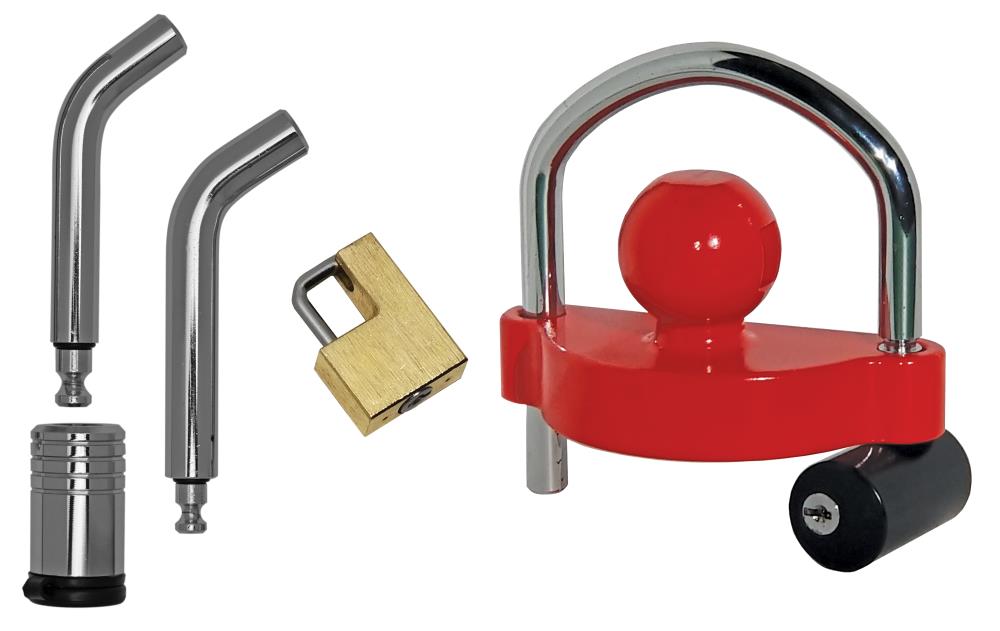 bROK Anti Towing Lock Kit: Universal Coupler Lock, Dual Bent Pin