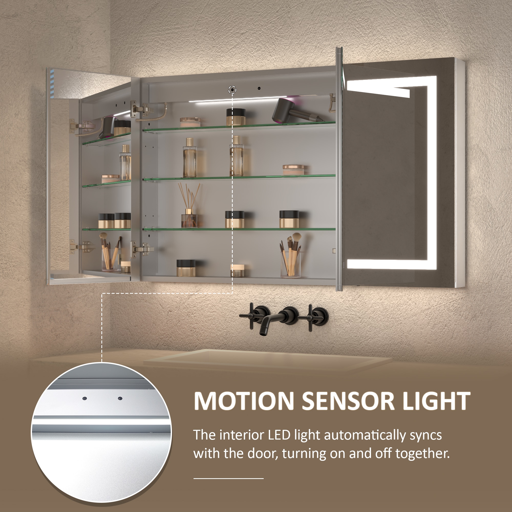 ExBrite DIBC3030RDL Bathroom-Medicine-Cabinets - View #9