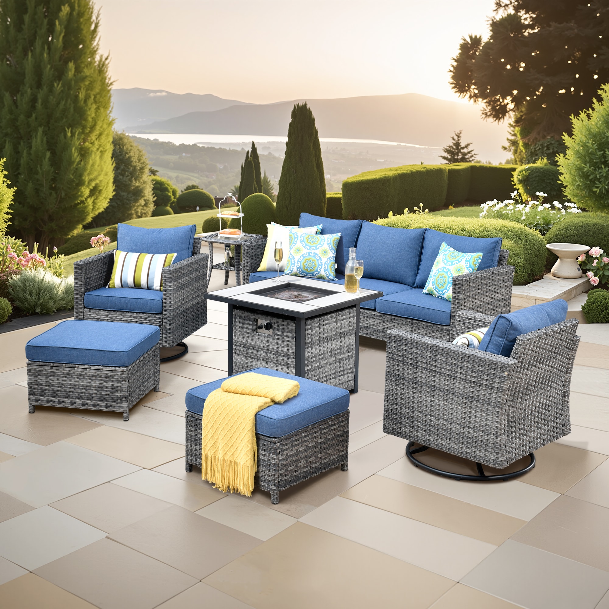 XIZZI XSQRCFP3174 Patio-Conversation-Sets - View #2