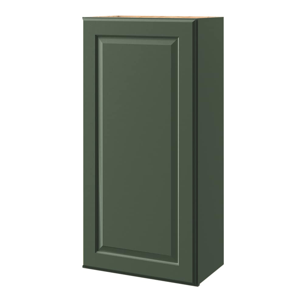 allen + roth 210MT Marston 21-in W x 42-in H x 12-in D Sage Wall Fully assembled Cabinet Raised Panel
