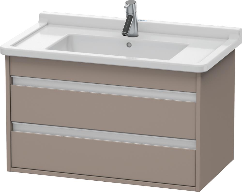 Ketho 31-in Basalt Matte Bathroom Vanity Base Cabinet without Top in Brown | - Duravit KT664404343