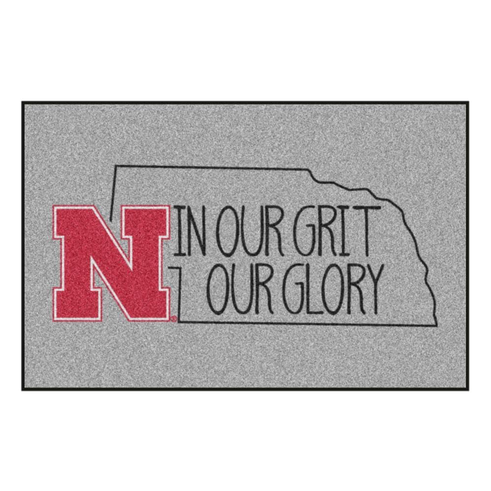 Husker Camper Welcome Mat, Entry Mat, Licensed Nebraska Cornhusker P –  Amanda's Crafty Creations