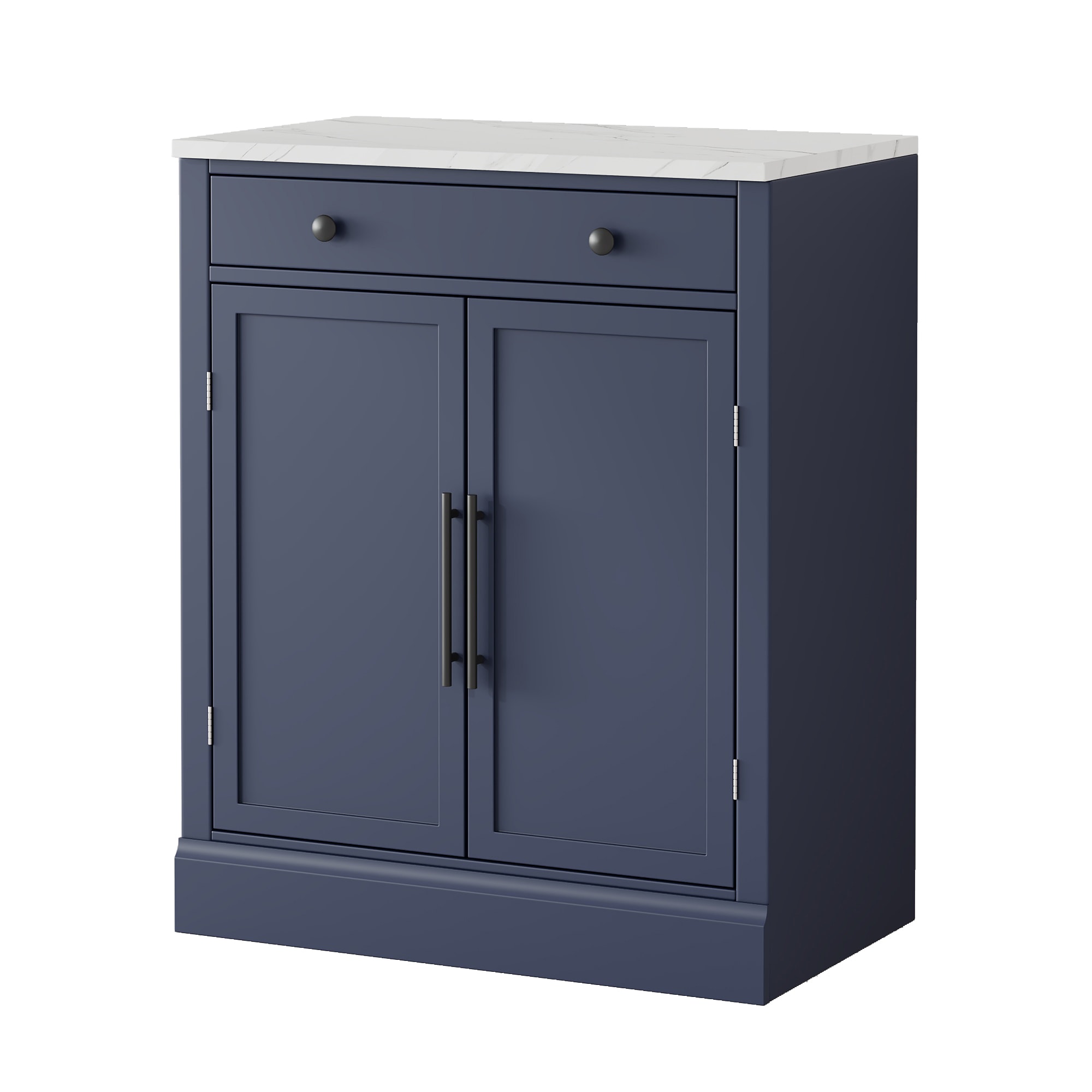 SINOFURN SYA010515BL Rustic SET OF 2 MDF Blue Pantry