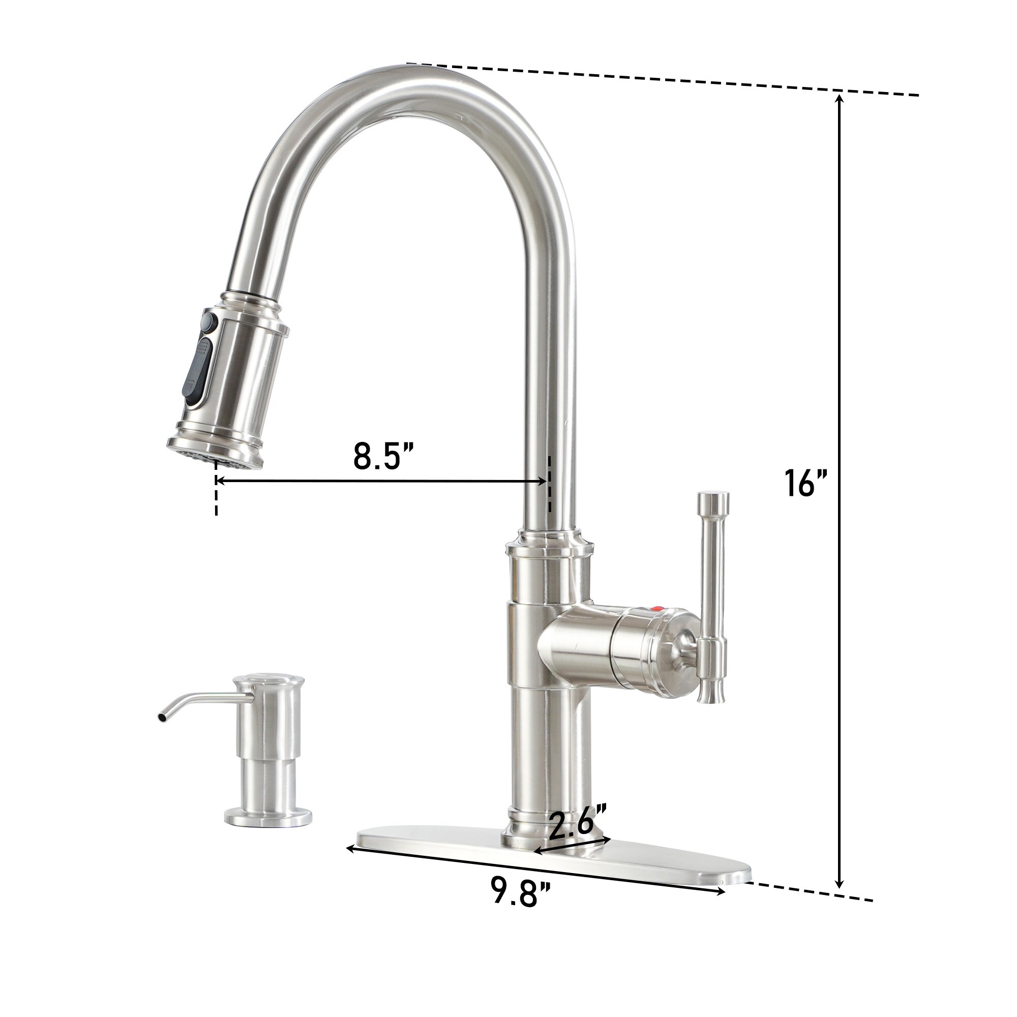 Clihome DG-KF15NS Kitchen-Faucets - View #2
