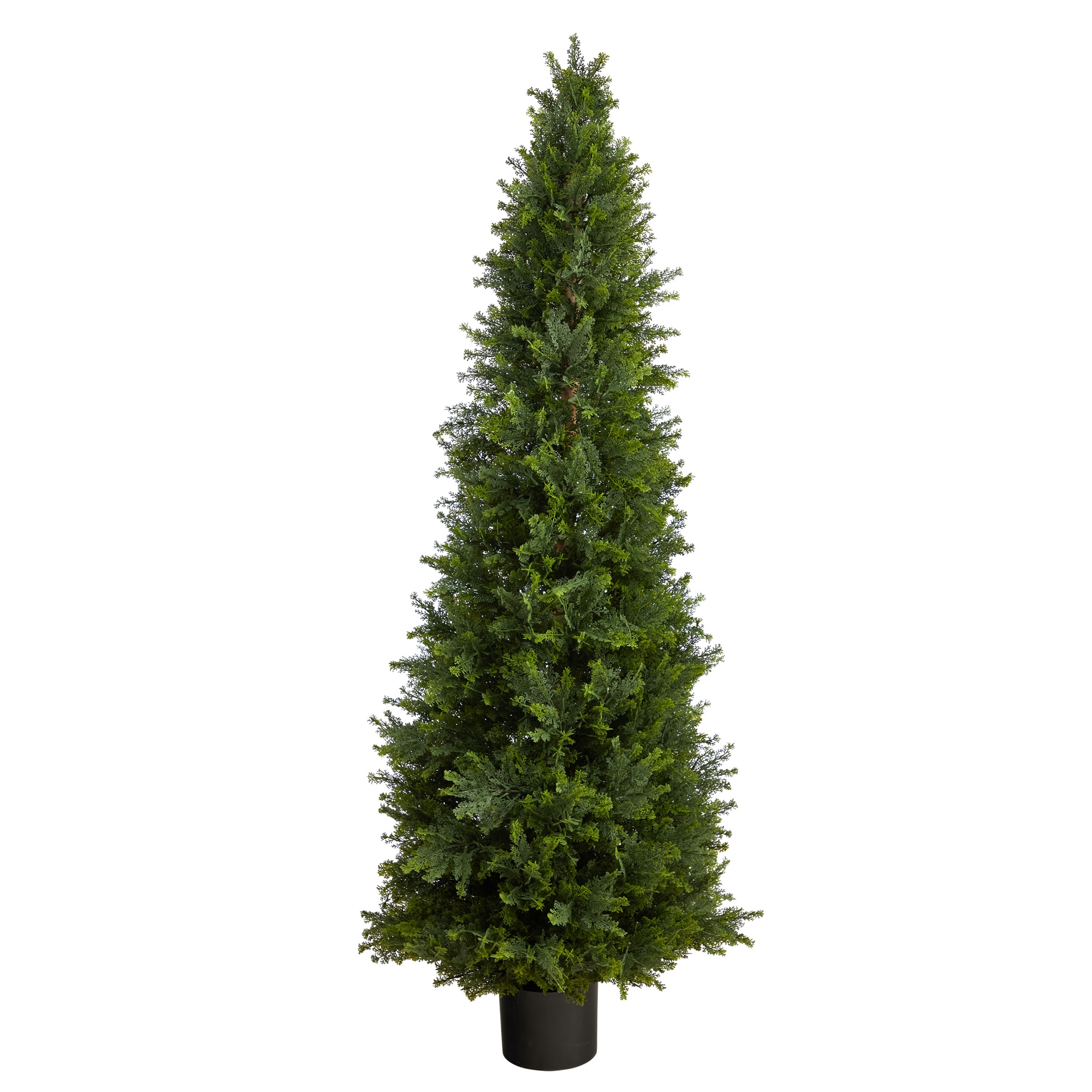 Nearly Natural T1861 66-in Green Indoor/Outdoor Floor Cypress Artificial tree