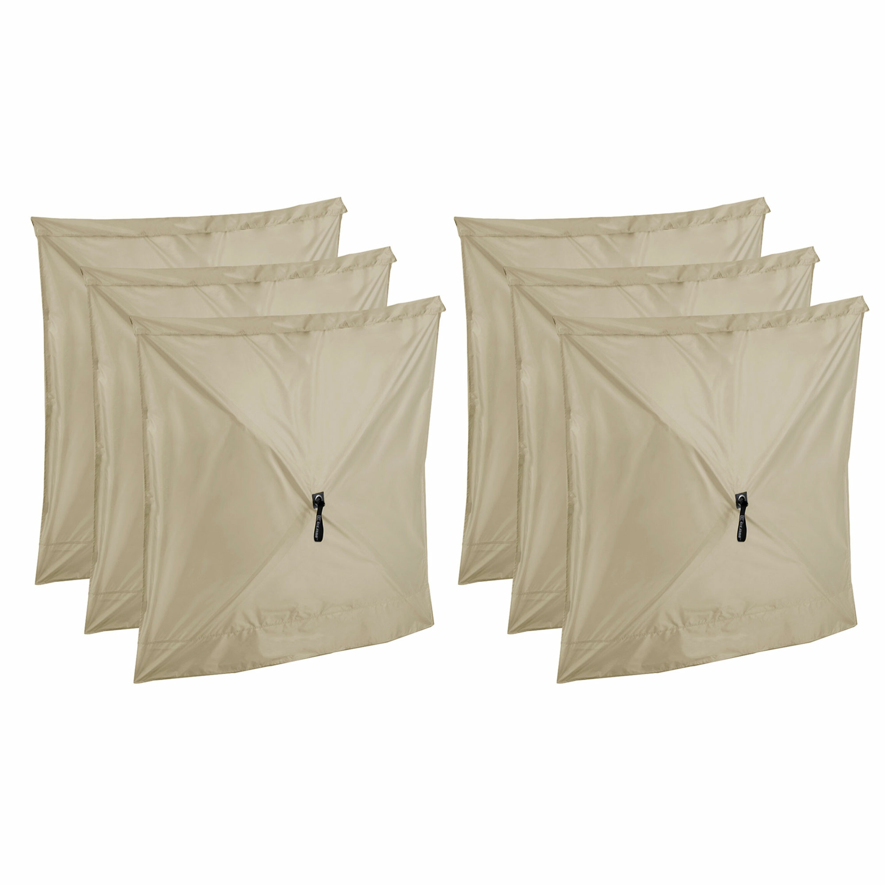 Clam Outdoors 149205 66-Inches Polyester Set Screen Hub Tan Fabric Wind Sun Panels Accessory Only (6 Pack)