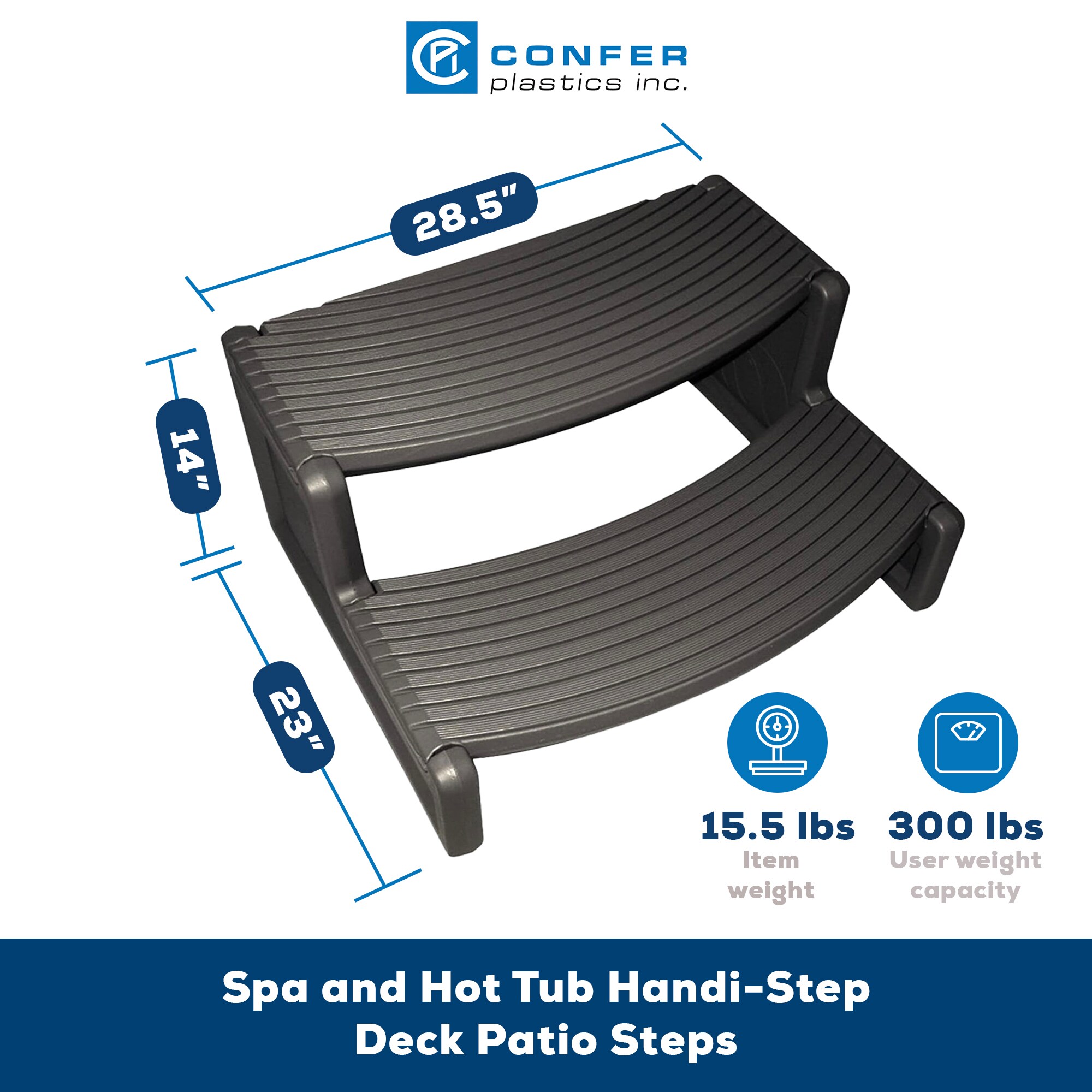 Confer Plastics 326869 Hot-Tub-Spa-Steps - View #2