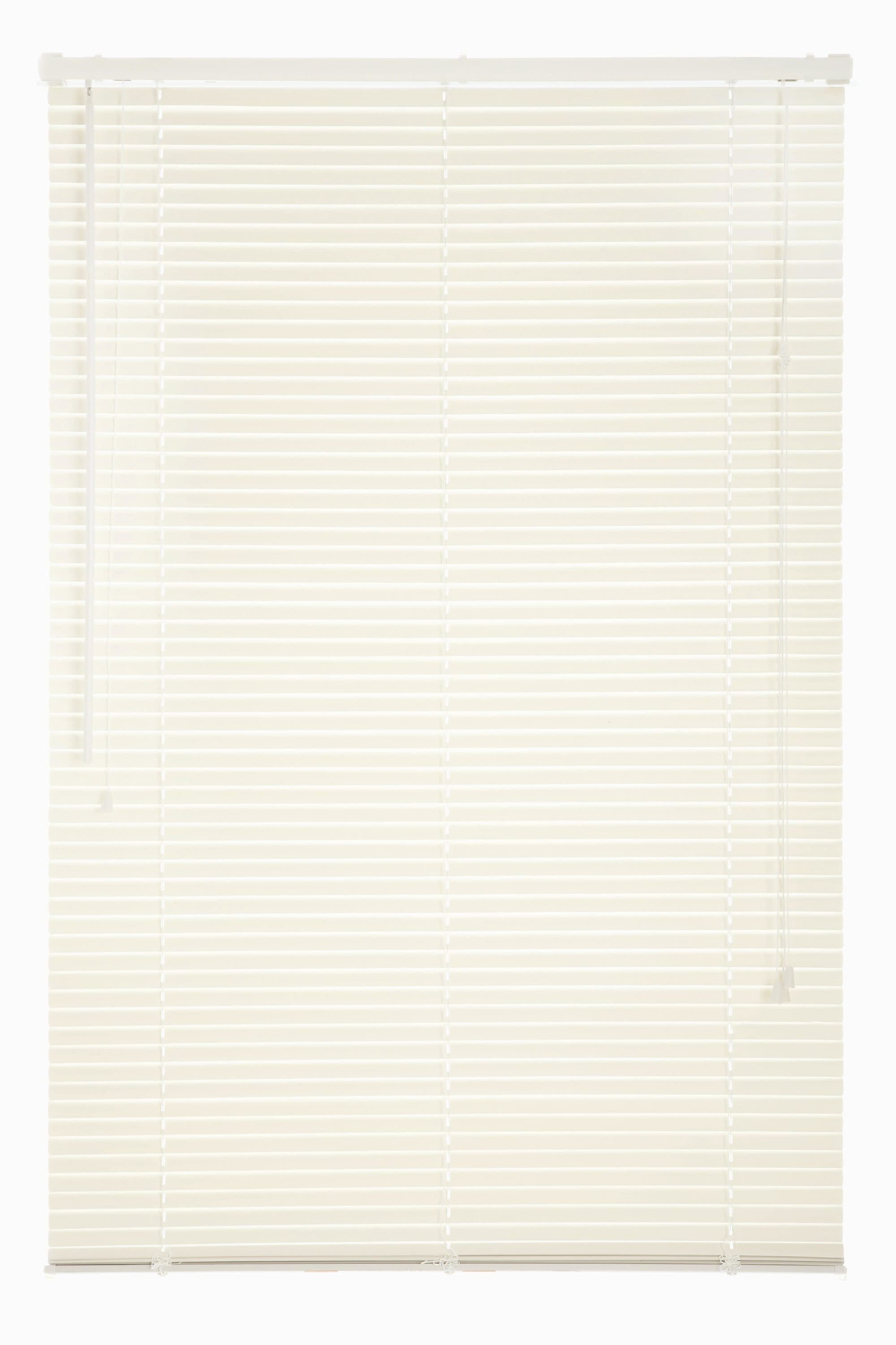 Project Source MD2772W Style Selections 1-in Slat Width 27-in x 72-in Corded White Vinyl Room Darkening Mini-blinds