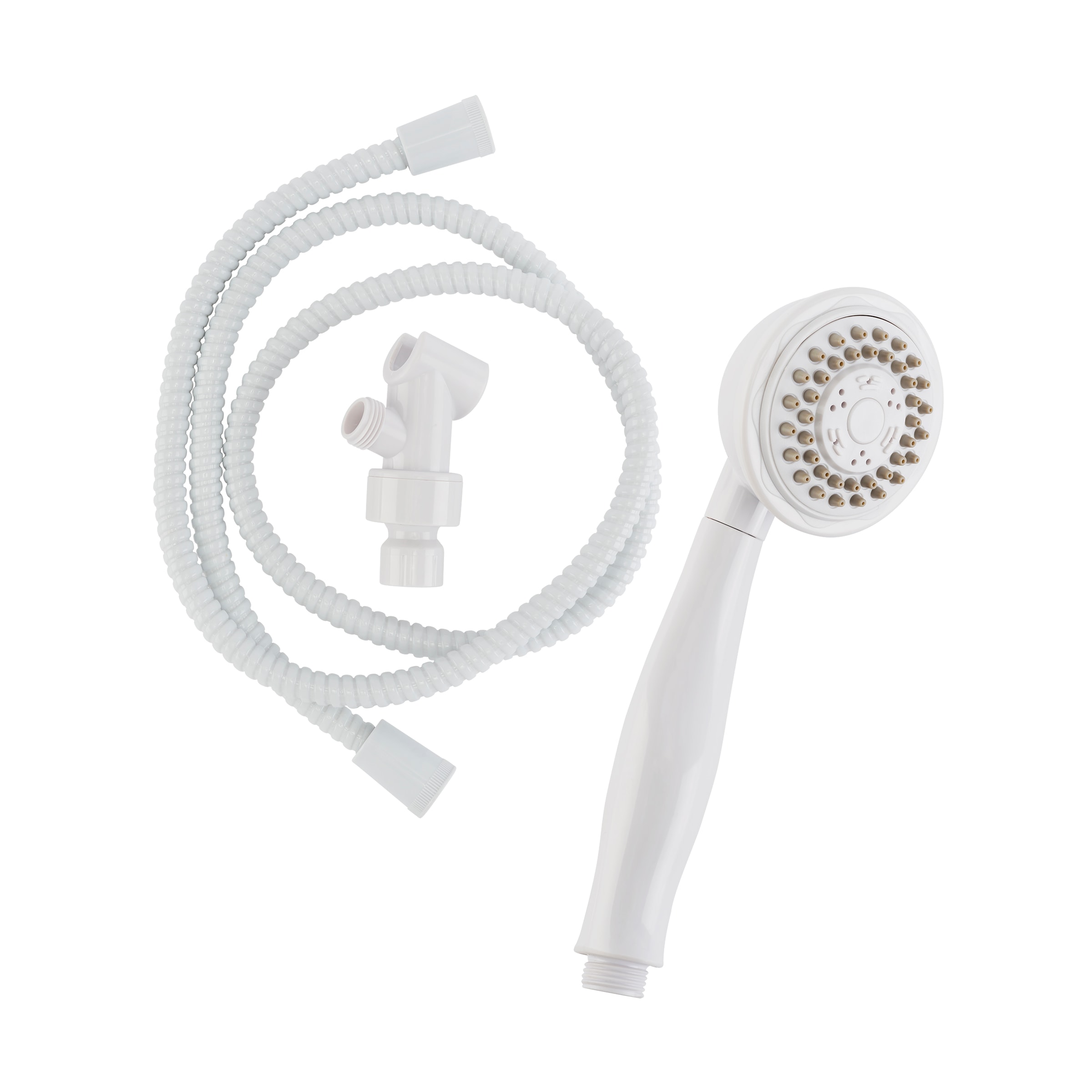 Keeney K742WH Stylewise 3.0 -Spray White 3.15-in Round Handheld Shower Head 1.8 GPM