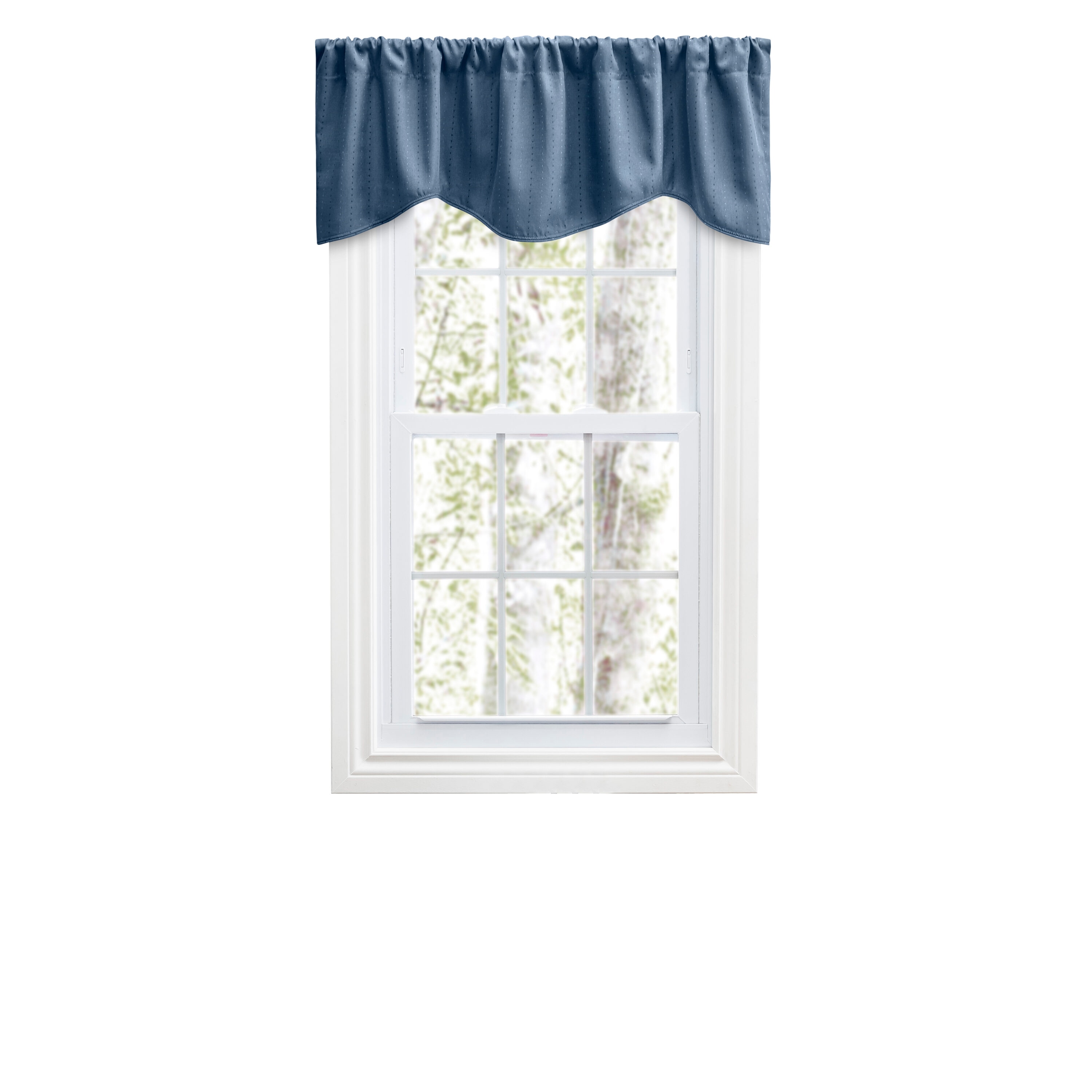 Ricardo Trading 01125-02-017-35 17-in Deep blue Room darkening Rod pocket Single curtain panel