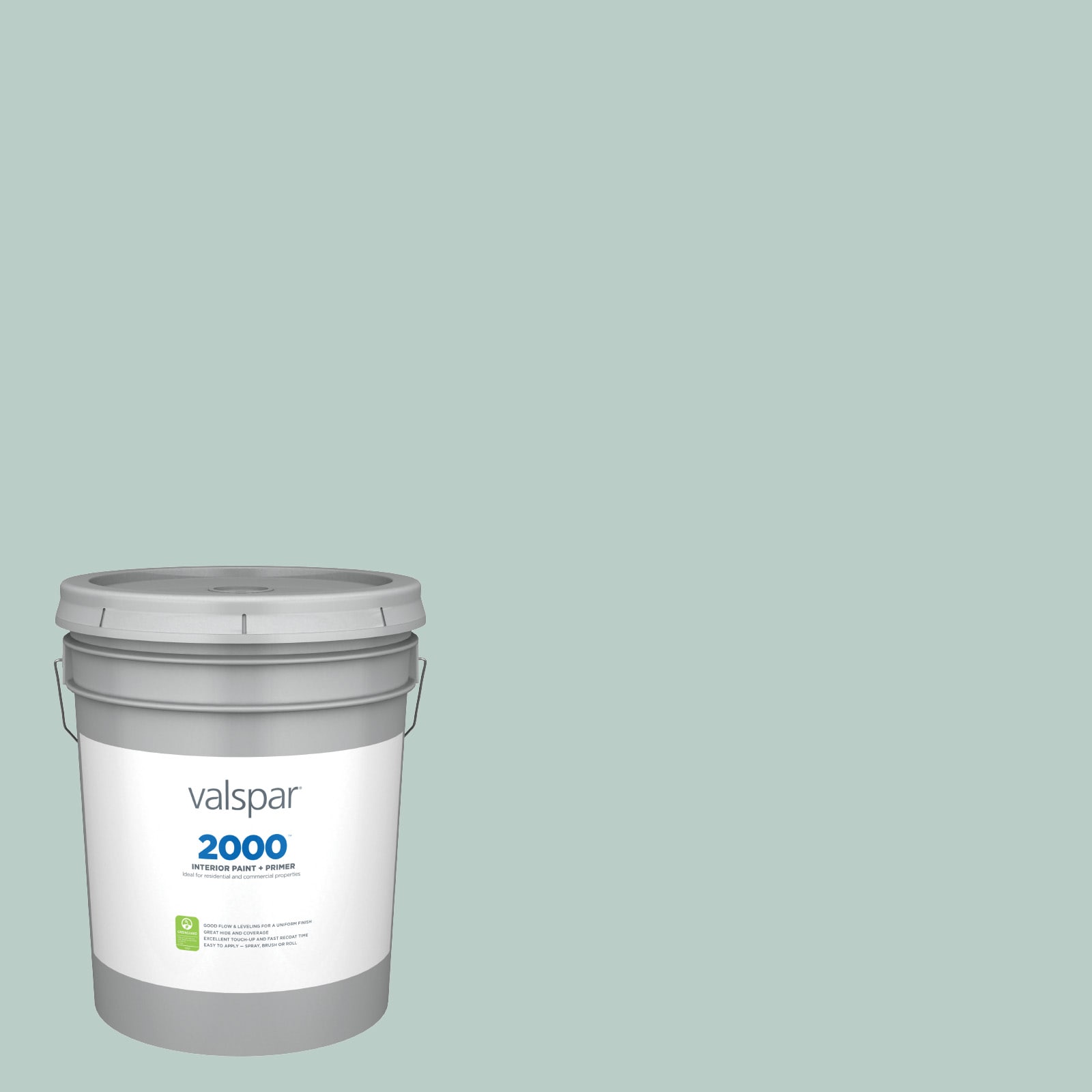 Valspar 5002-3B-30104 2000 Flat Sparkling Lake 5002-3B Latex Interior Paint Paint + Primer ( 5-gallon )