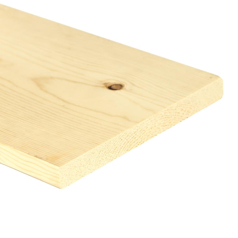 RELIABILT LBR-955 1-in x 6-in x 16-ft Unfinished S4S Pine Edge-glued Softwood Board