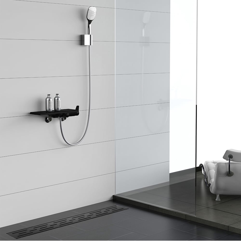 ELEGANTE DRAIN COLLECTION KD01A101-30-MBLK Drains-Flanges - View #2