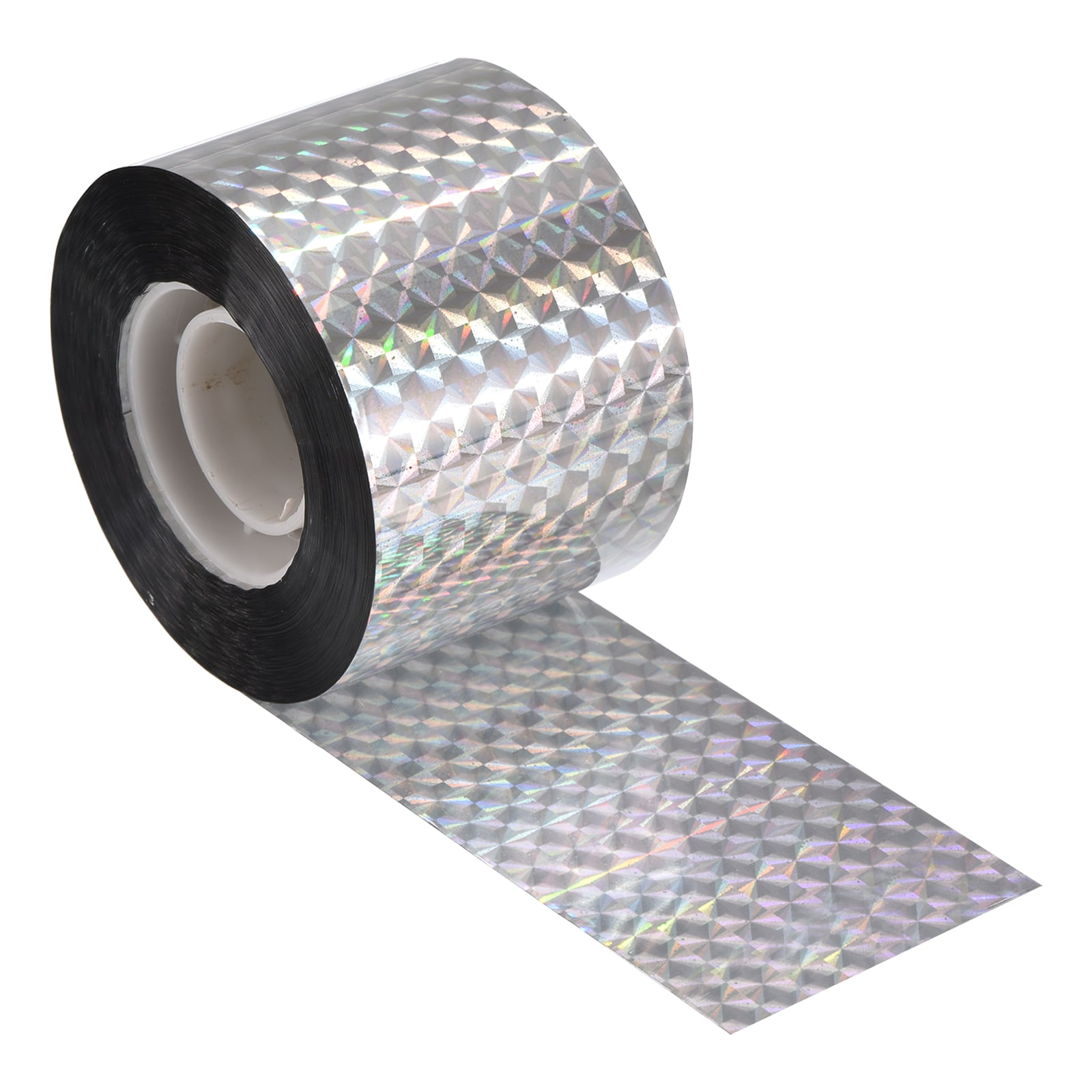 Unique Bargains S25093001UX0481 Bird Scare Tape 361 ft x 2 in PET Reflective Tape Ribbon Laser Grid 1 Roll