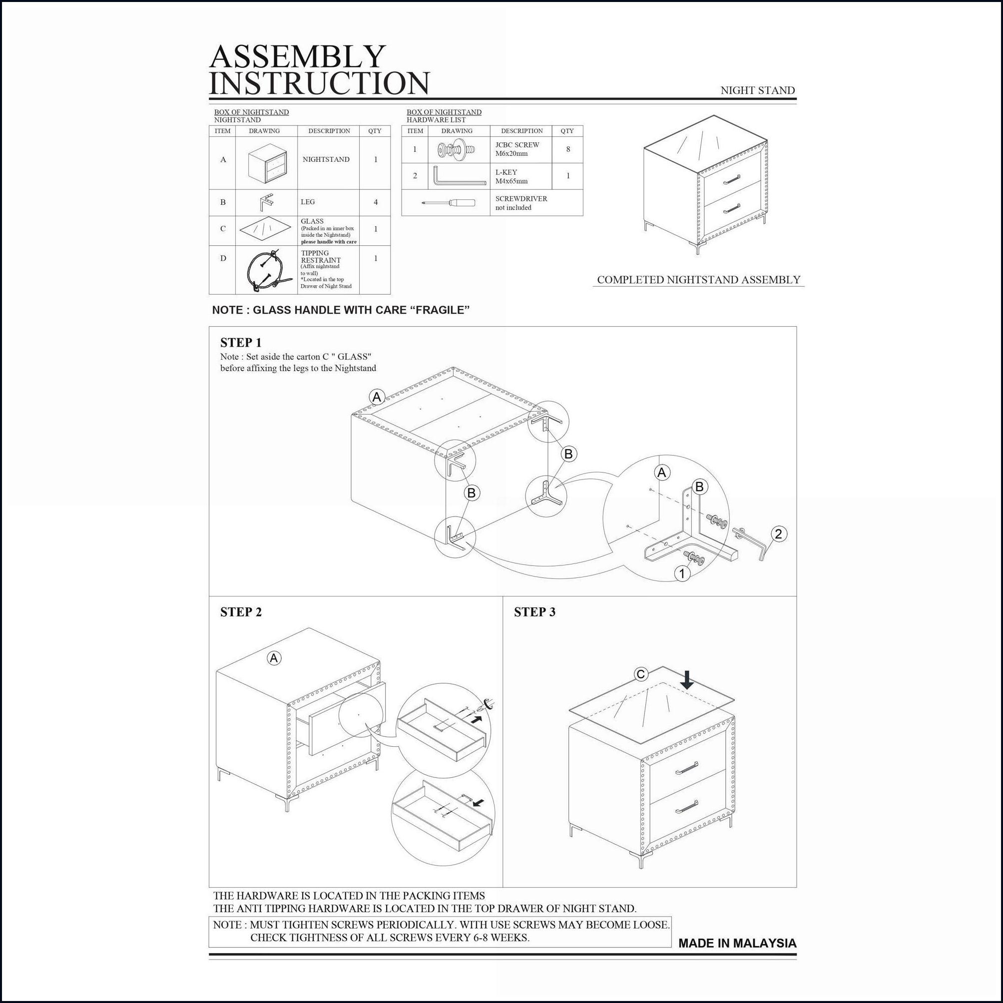 Watnature RE59GIOWTJ6P nightstands - View #2