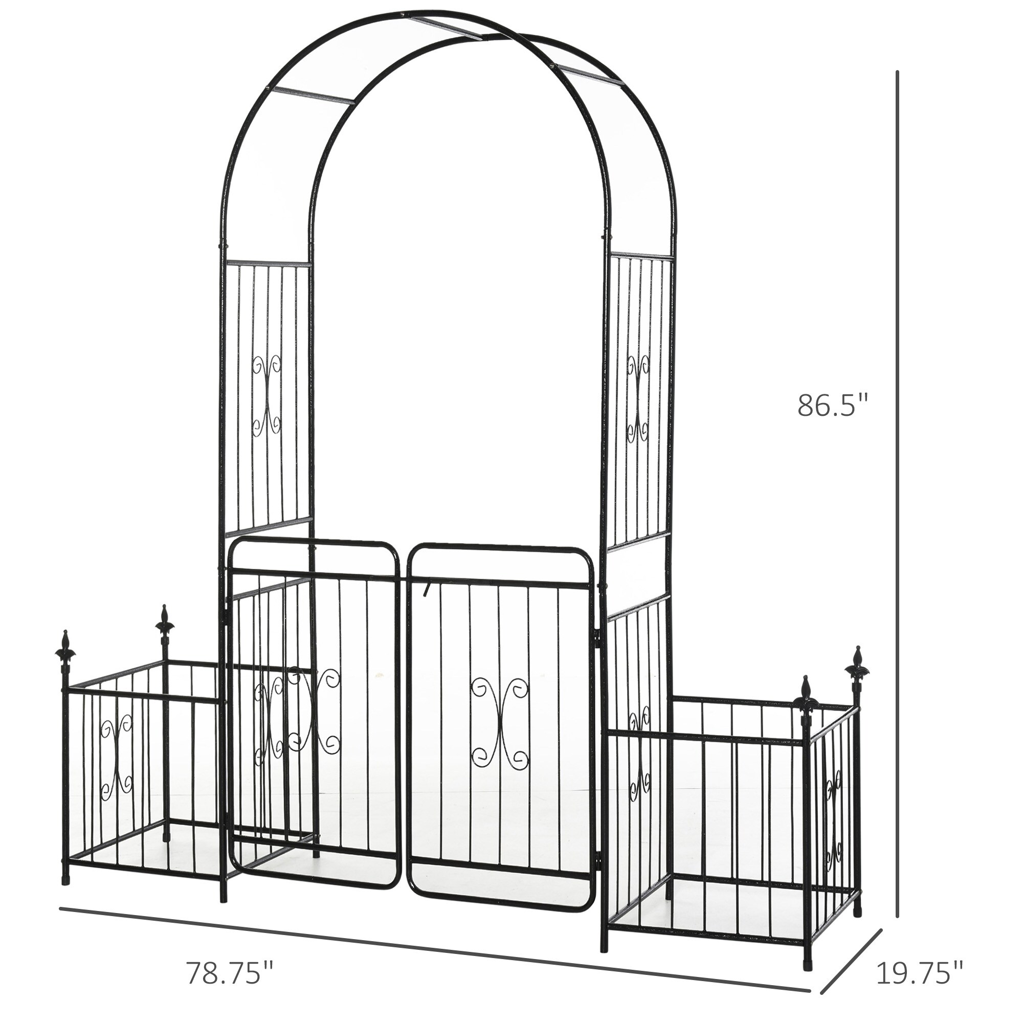 Outsunny 844-333 Garden-Utility-Fencing - View #3