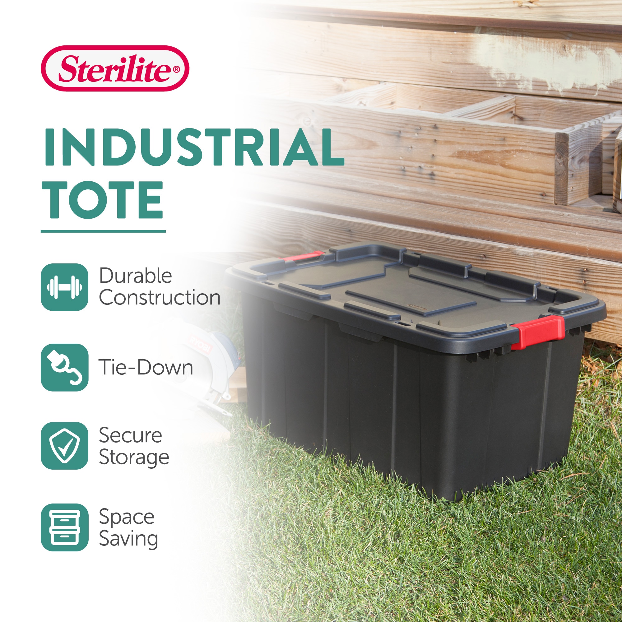 Sterilite Corporation 100417 Plastic-Storage-Totes - View #2