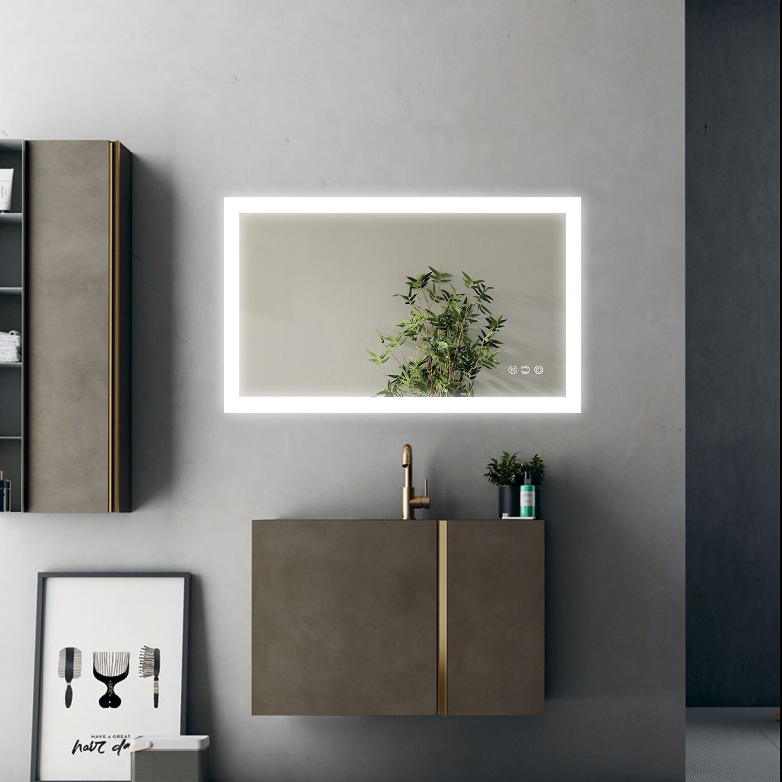 CASAINC CV-W54326745 Framed-Bath-Mirrors - View #5