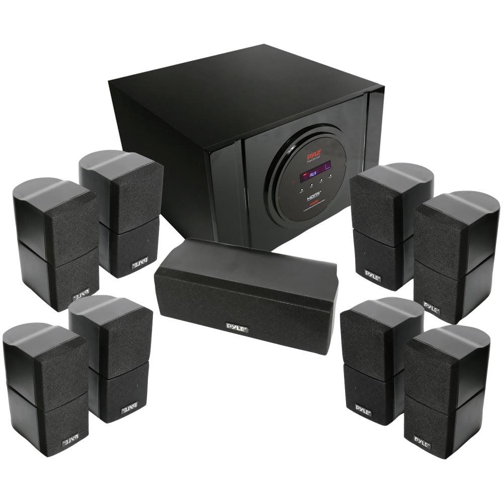 4-Speaker 300-Watt Black 5.1 Home Theater Speaker System in the Theater Speaker Systems department at
