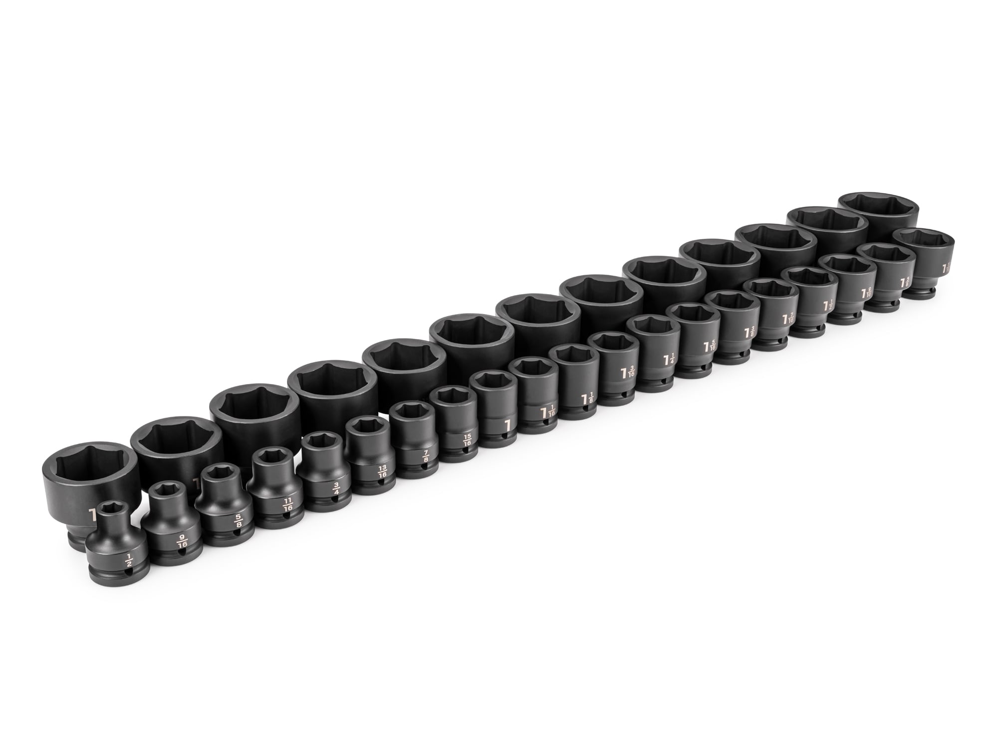 TEKTON SID93007 33 -Piece Standard (SAE) 3/4-in Drive Set 6-point Impact Socket Set