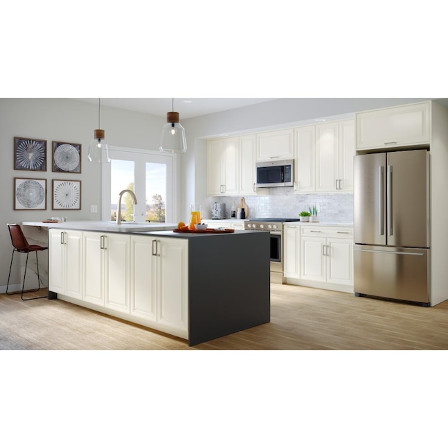 allen + roth Dawley 30-in W x 18.125-in H x 24-in D Linen Maple Door Wall Semi-Custom Cabinet allen + roth Dawley 30-in W x 18.125-in H x 24-in D Linen Maple Door Wall Semi-Custom Cabinet