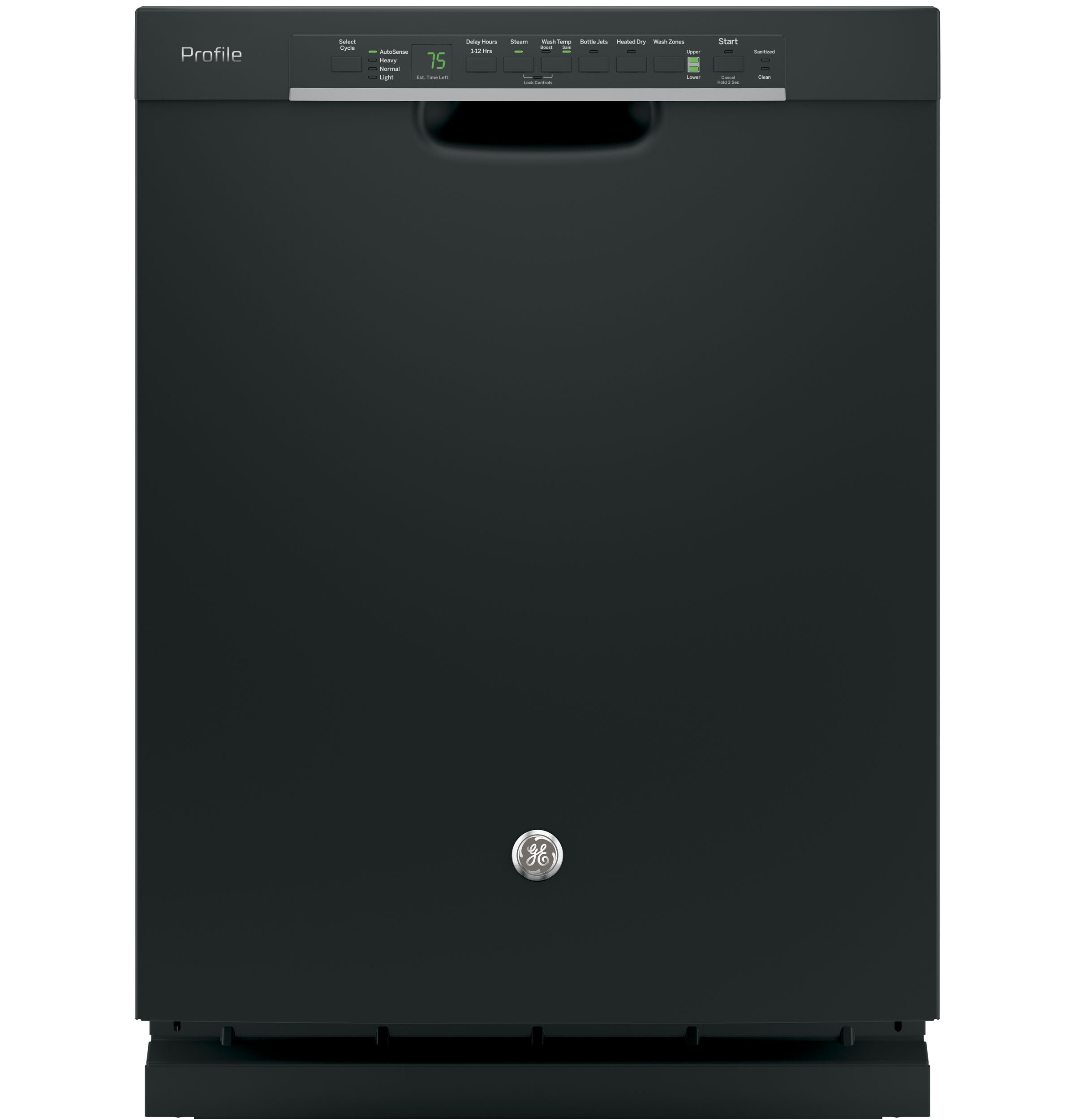 Ge profile deals dishwasher black