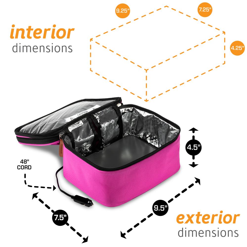 Hotlogic Portable Personal 12V Mini Oven Pink