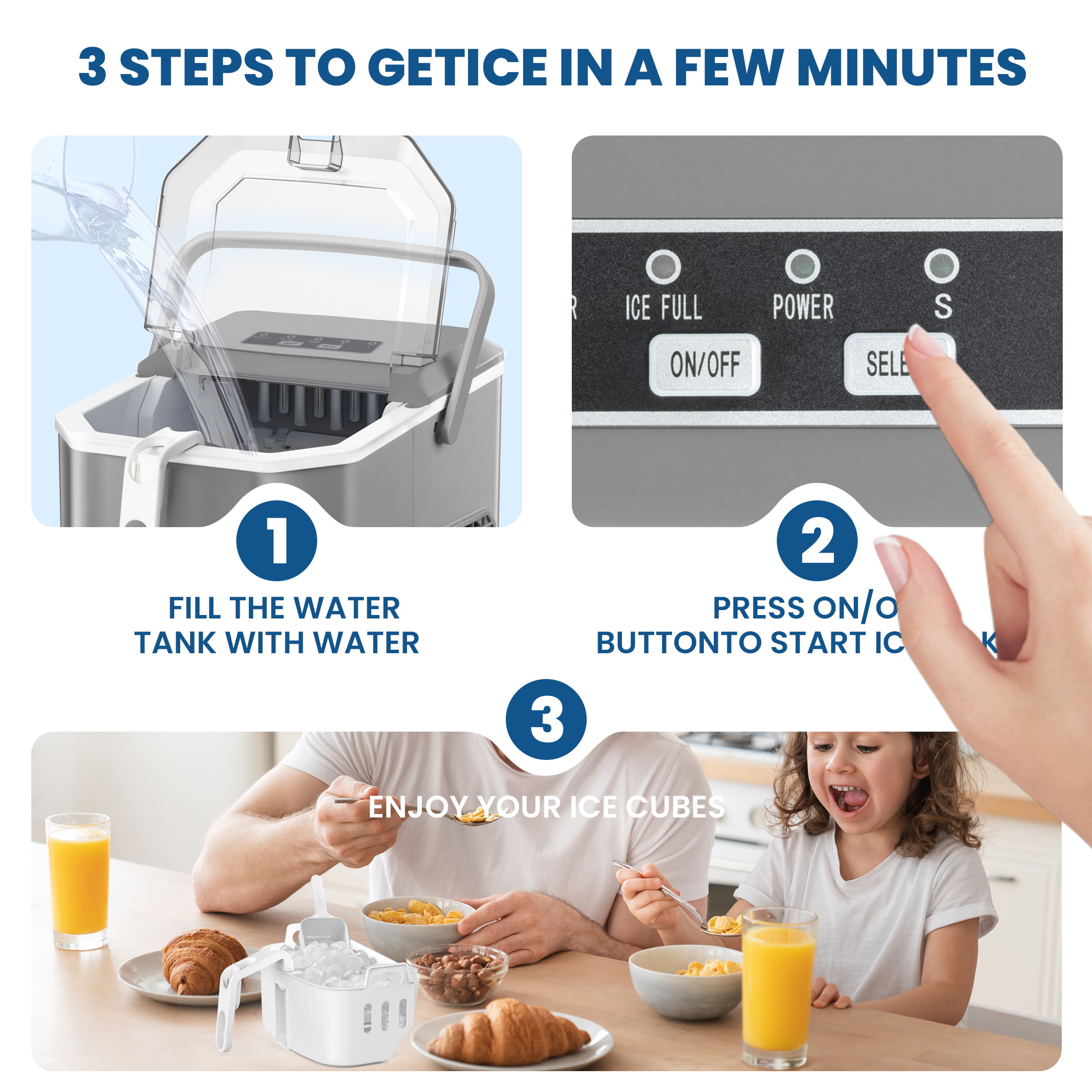 COWSAR Z5822G-GREY Ice-Makers - View #4