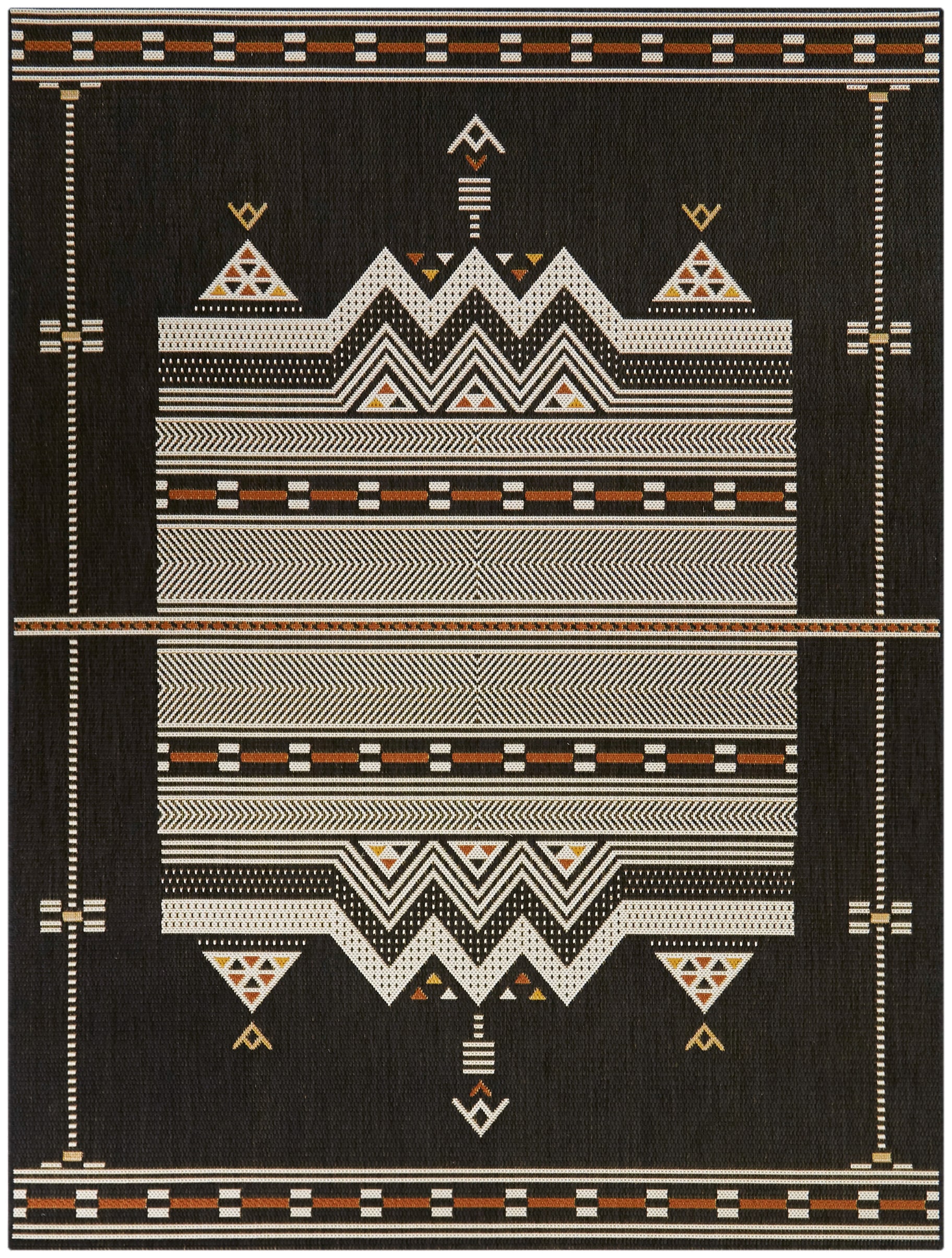 Balta 8 X 10 Ft Charcoal Indoor Outdoor Tribal Area Rug In The Rugs   65874414 