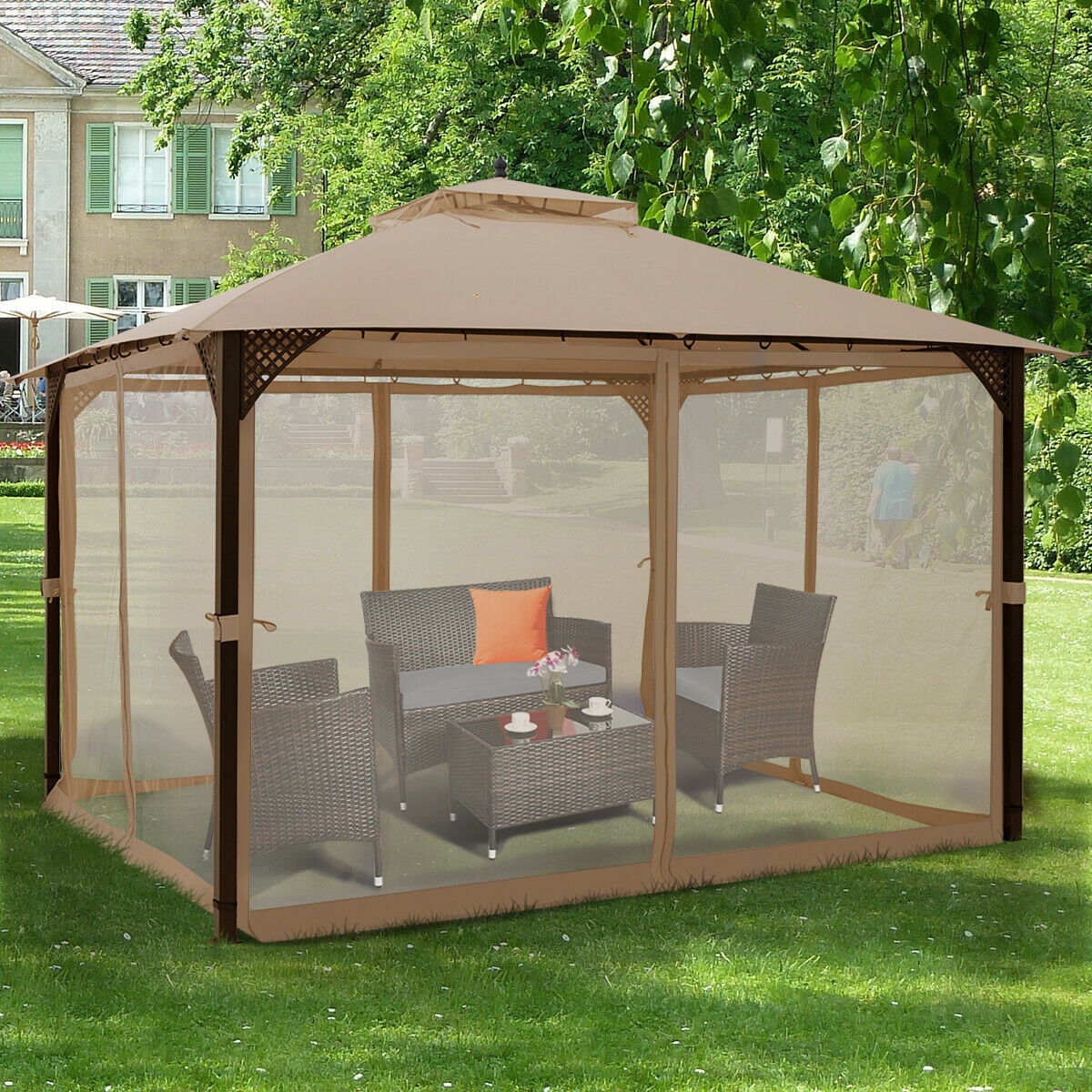 Forclover HYFE-70382CF Wood-Resin-Gazebos - View #11