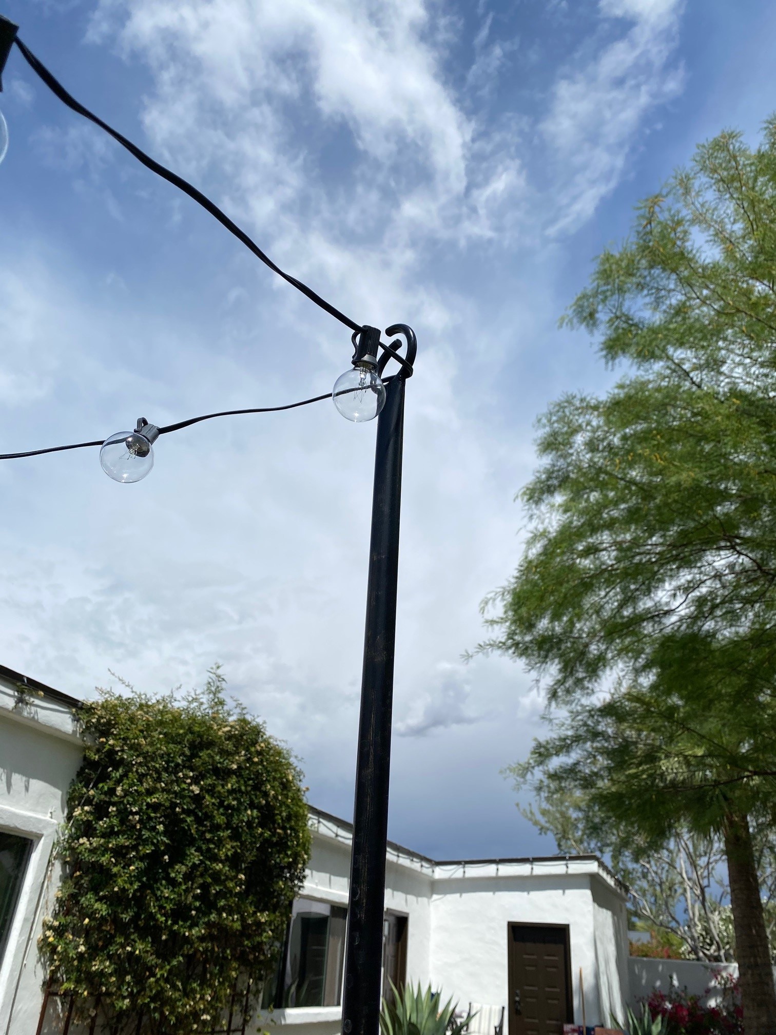 Lowes string deals light pole