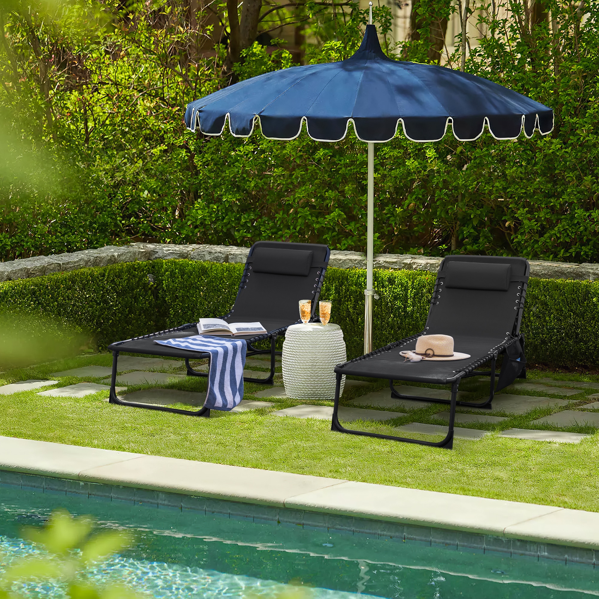Vineego LS-LCSL23-0340-BK Patio-Chairs - View #4