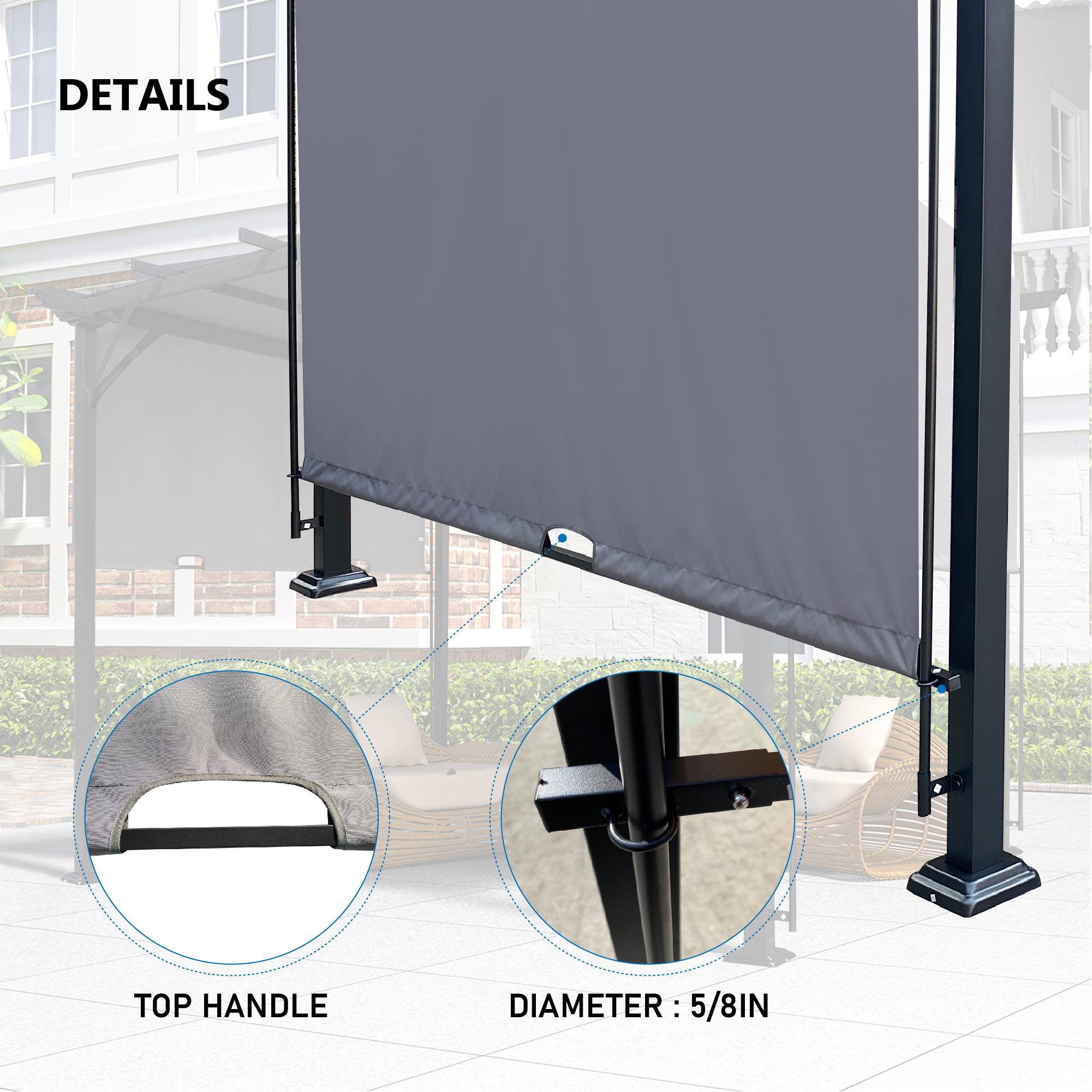 BABOOM Outdoor Universal Canopy Cover Replacement 1 Grey Canopy ...