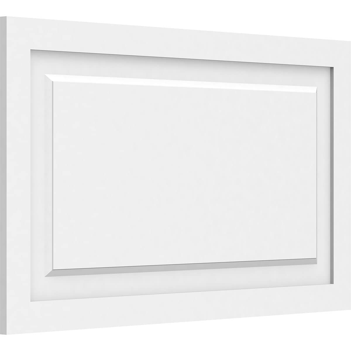 Ekena Millwork WALP34X20X062HAR 34-in x 20-in Smooth Paintable/Stainable White PVC Fretwork Wall Panel (