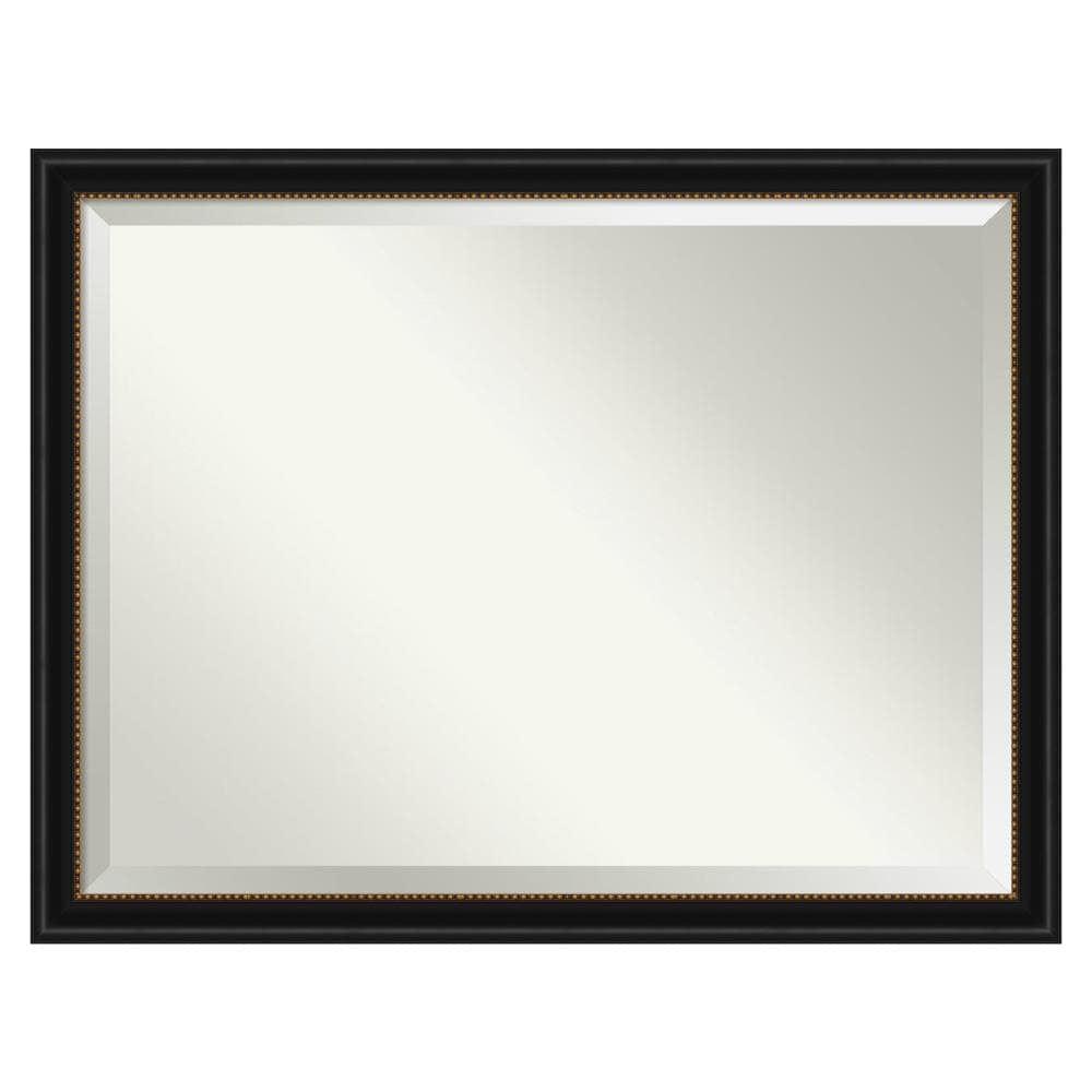 Amanti Art DSW4961026 Manhattan 43.75-Inches x 33.75-Inches Framed Rectangle Bathroom Vanity Mirror ( Glossy Black,Gold )