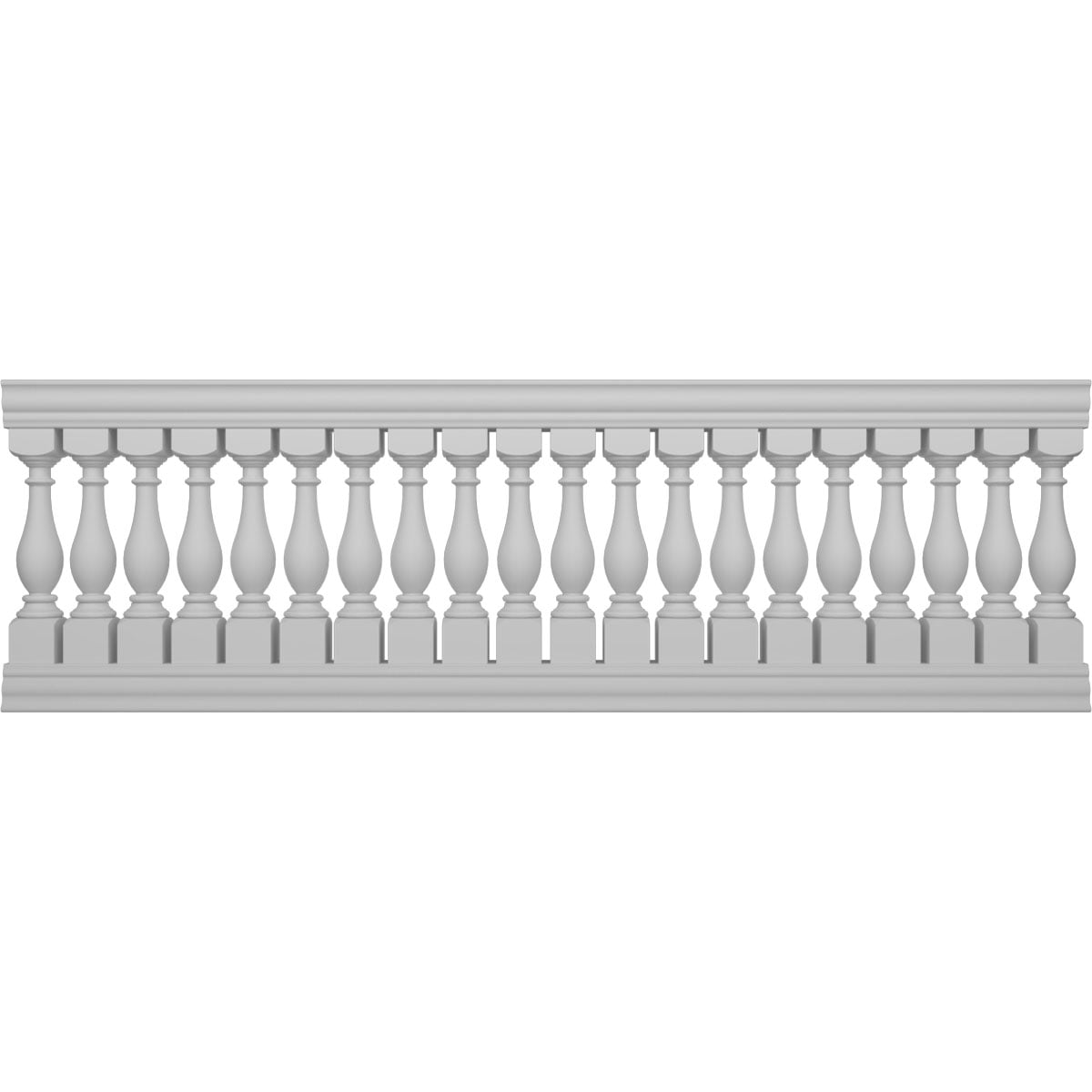 Ekena Millwork BALK40X120LGD FiberThane 10-Feet x 40-Inches Legacy Fiberglass Deck Rail Kit