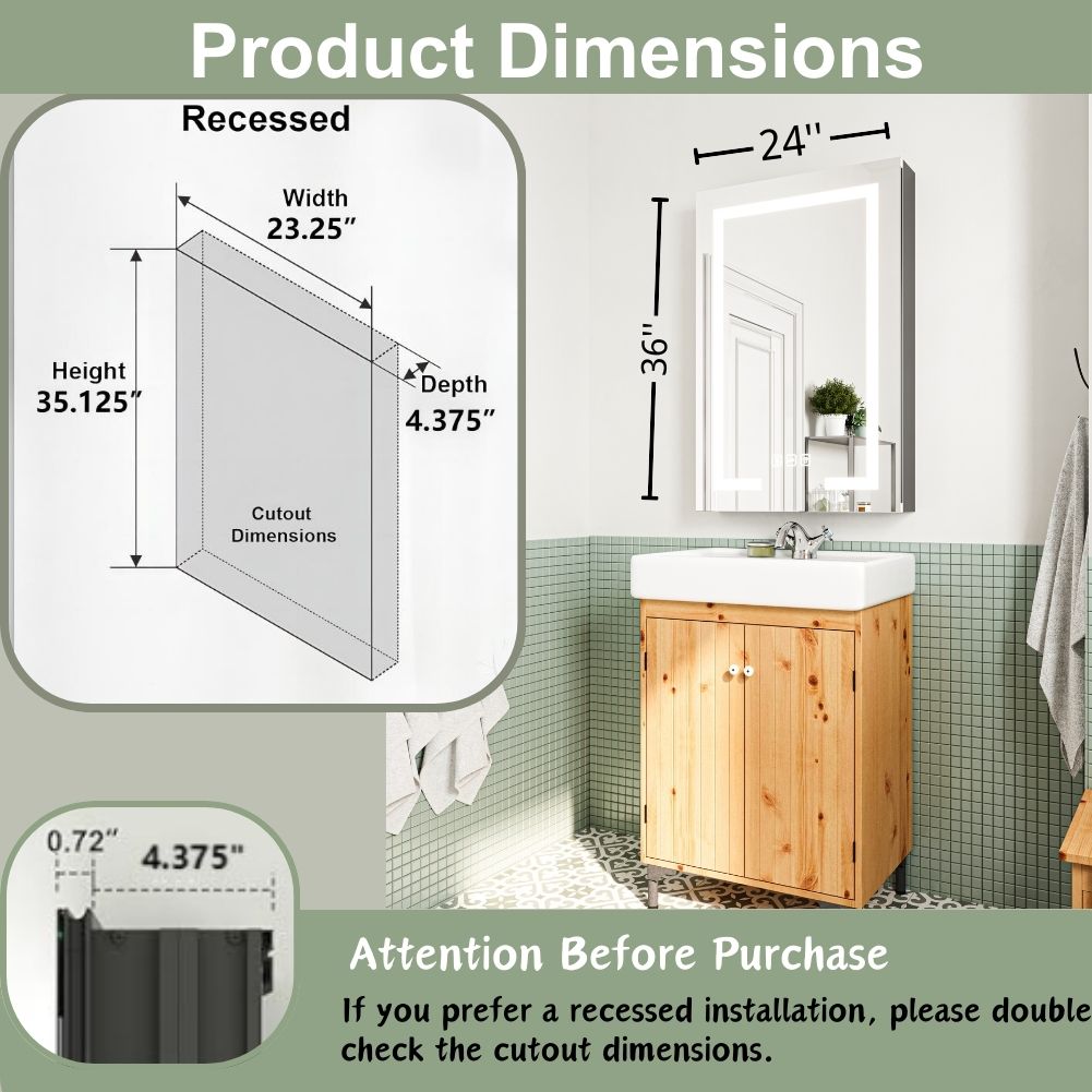waterpar WPLO-2239 Bathroom-Medicine-Cabinets - View #8